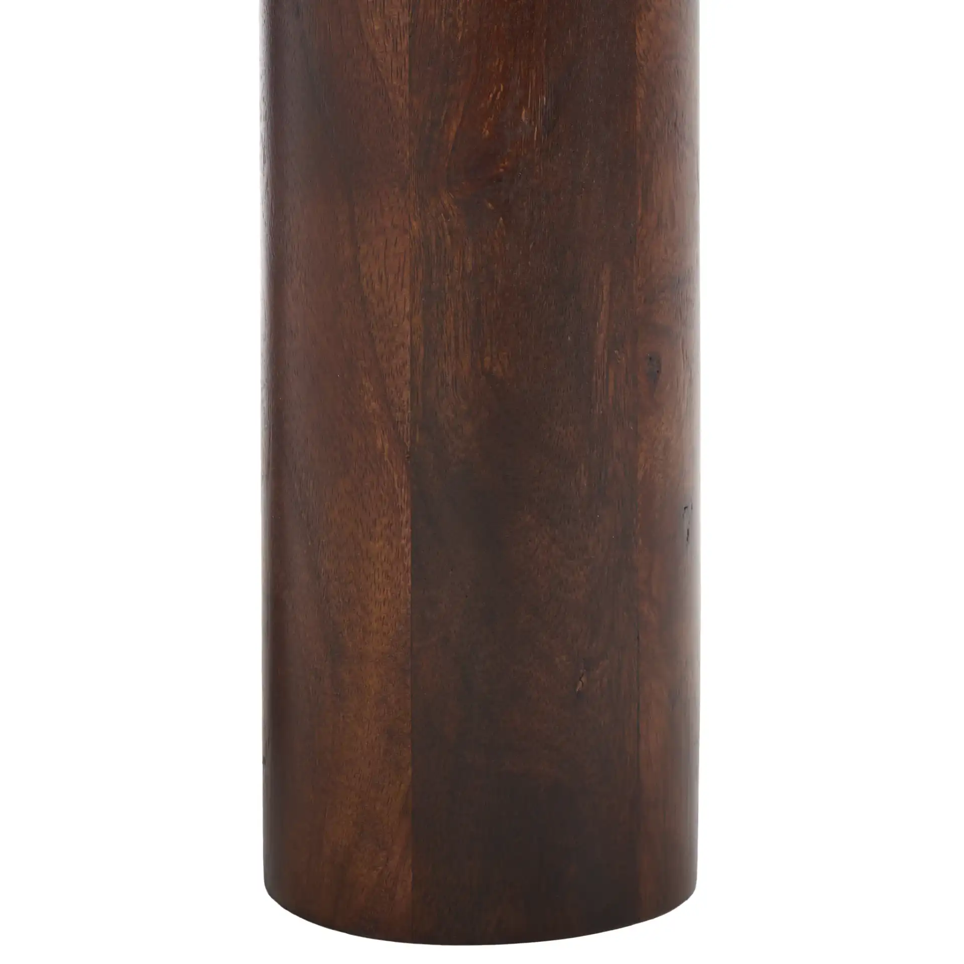 Jennamira Wood Accent Table in Dark Brown, detail view