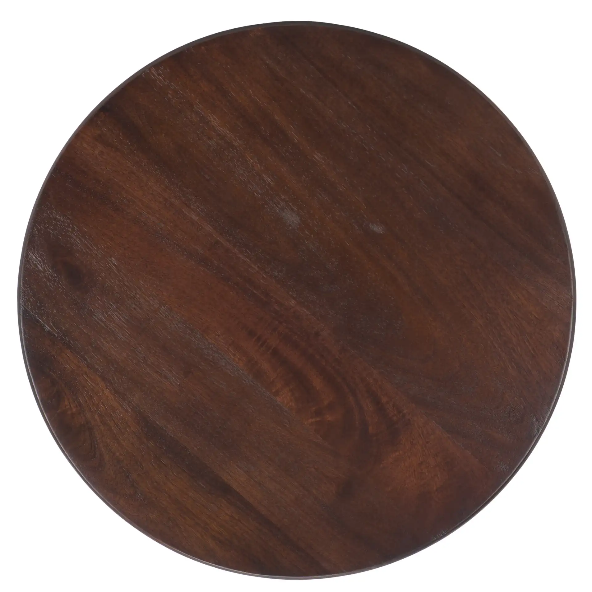 Jennamira Wood Accent Table in Dark Brown, detail view