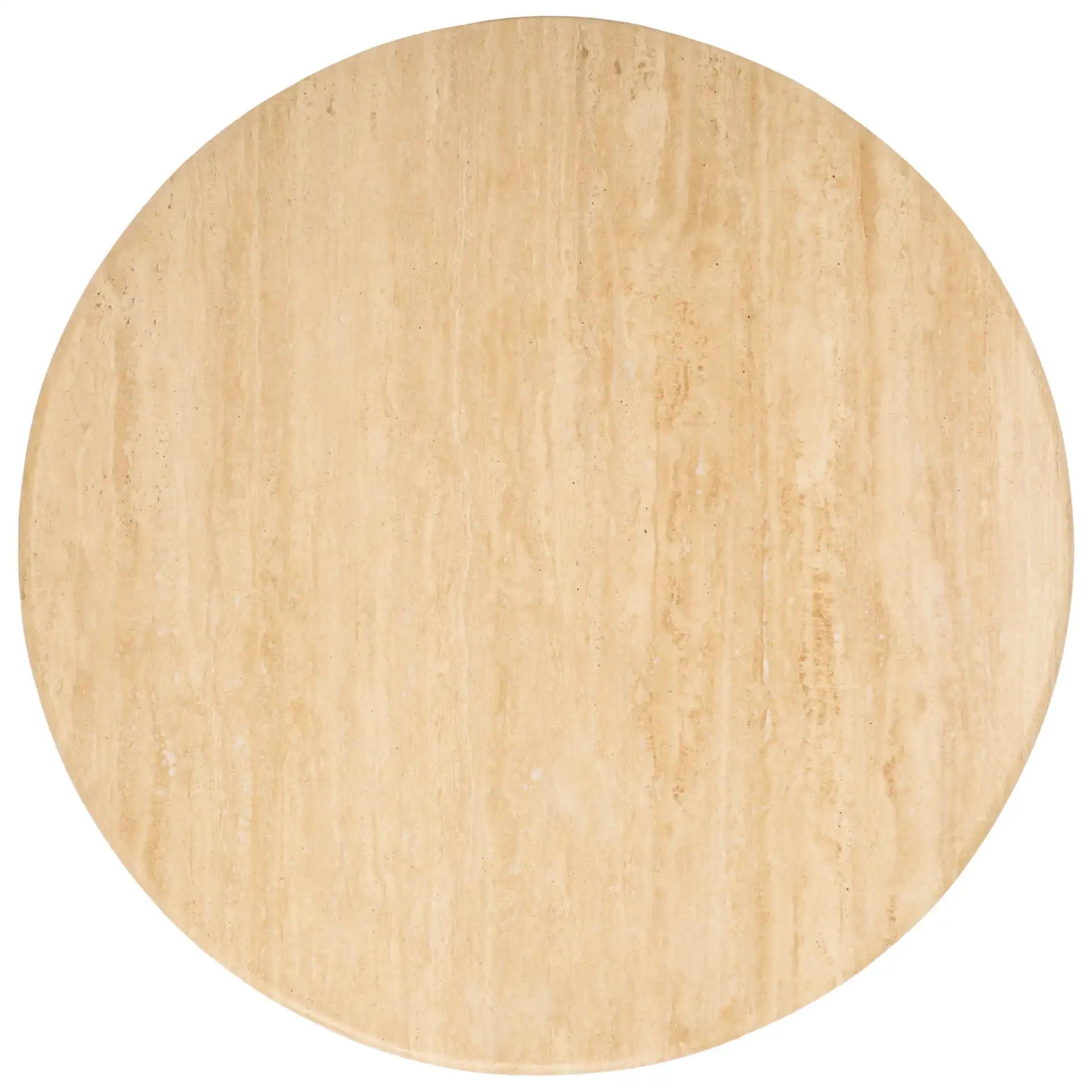 Jennamira Travertine Coffee Table in Dark Brown / Travertine, detail view