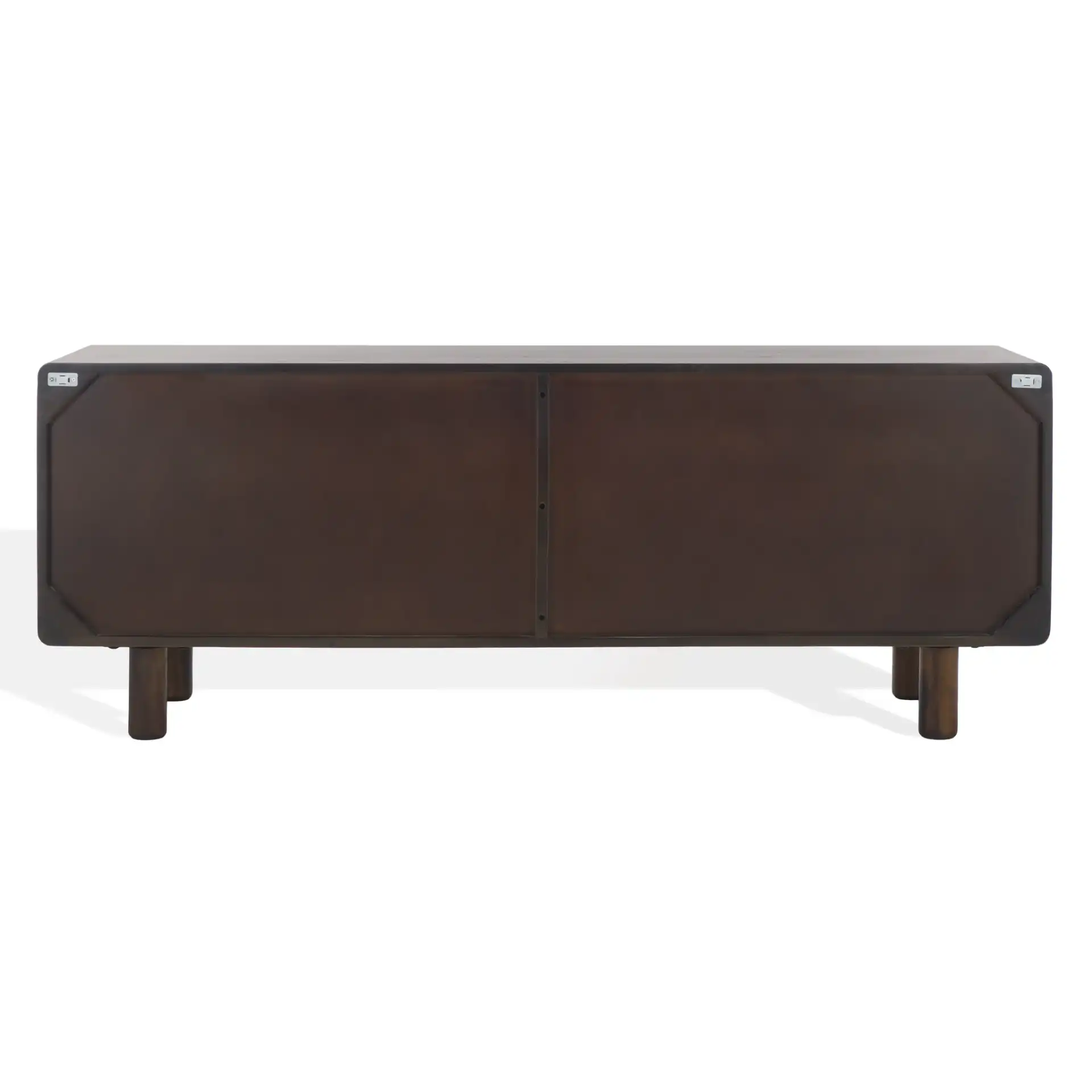 Jennamira Wood Sideboard in Dark Brown, detail view