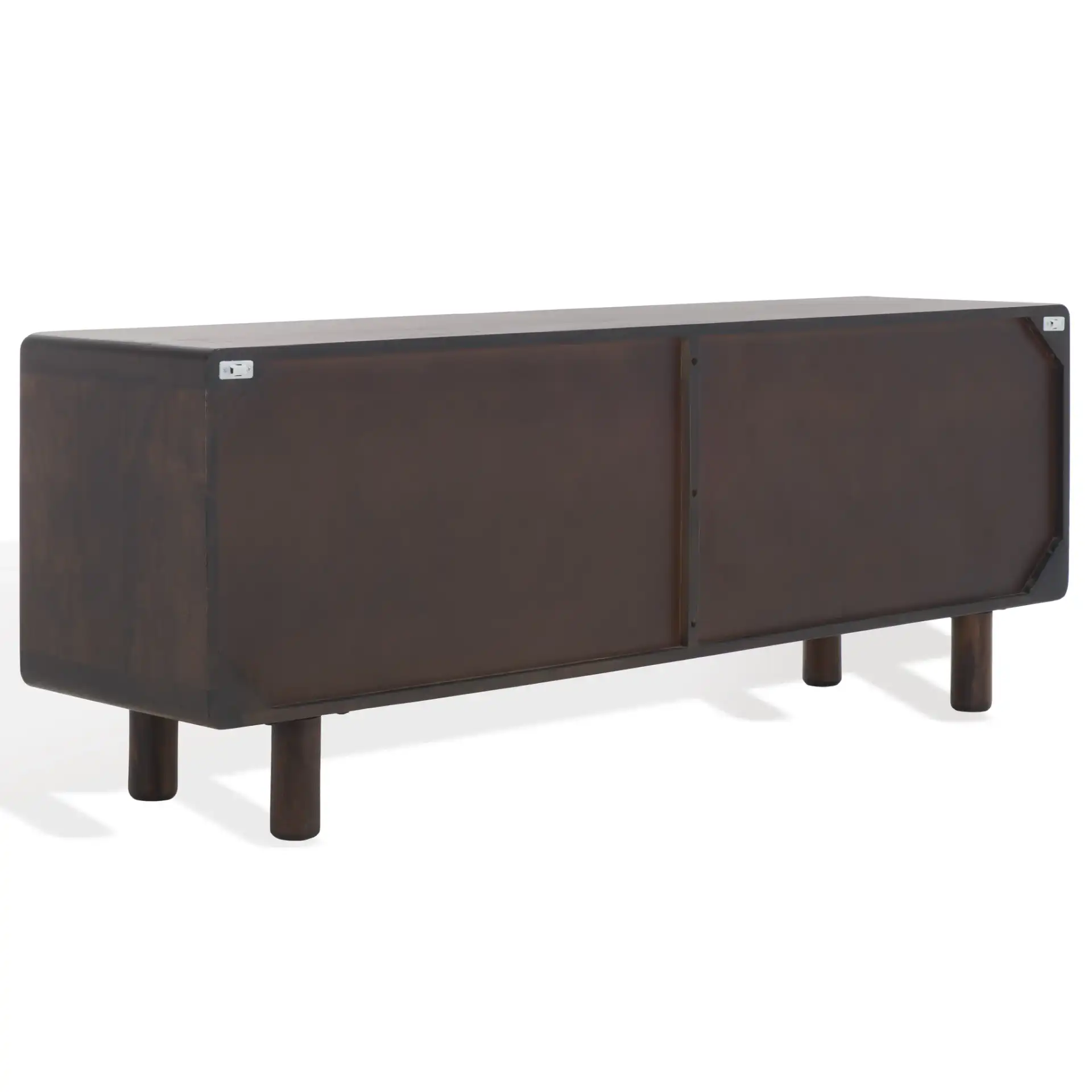 Jennamira Wood Sideboard in Dark Brown, detail view