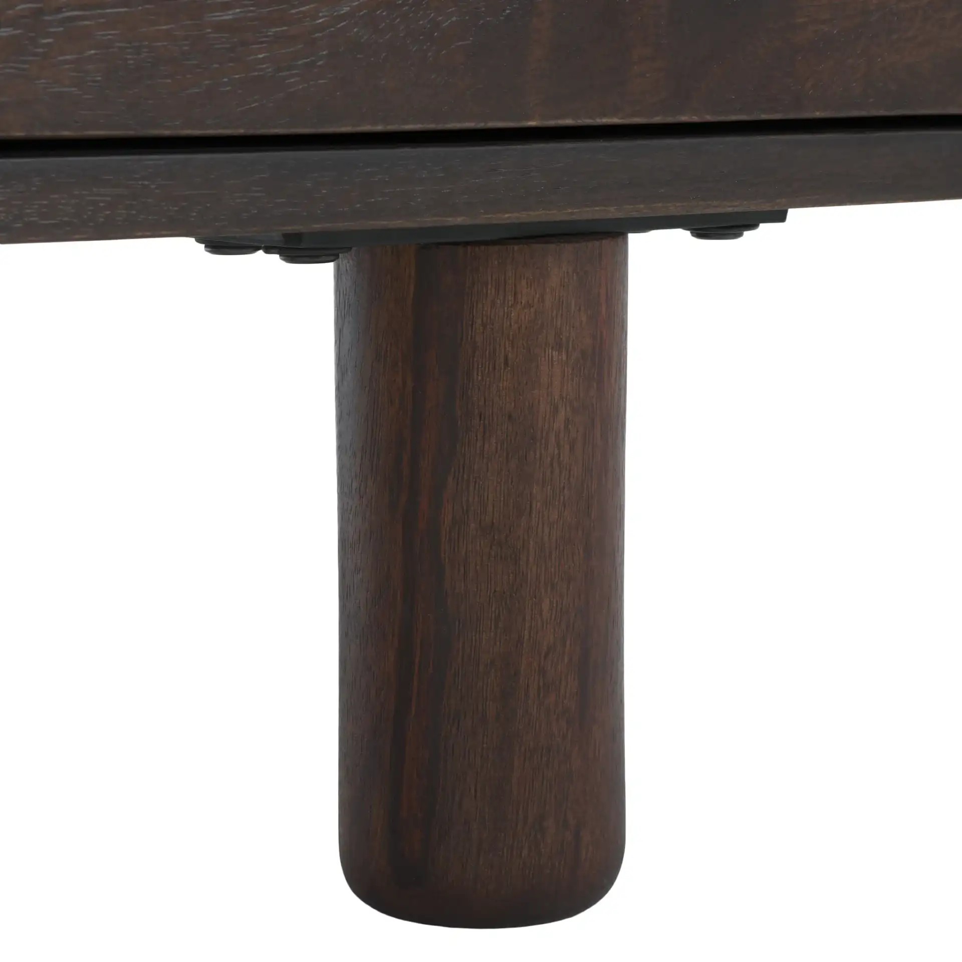 Jennamira Wood Sideboard in Dark Brown, detail view
