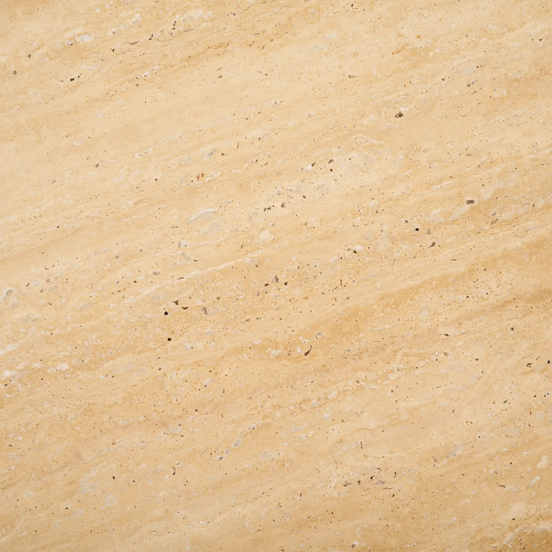 Jennamira Round Travertine Table in Dark Brown / Travertine, detail view