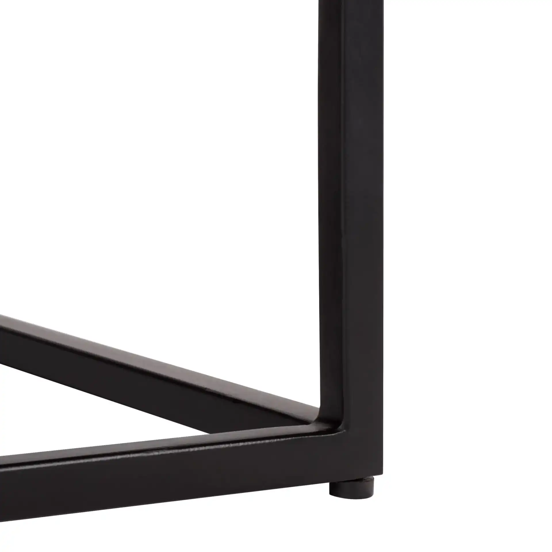 Macklyn Marble Top Coffee Table in Light Brown / Black, detail view