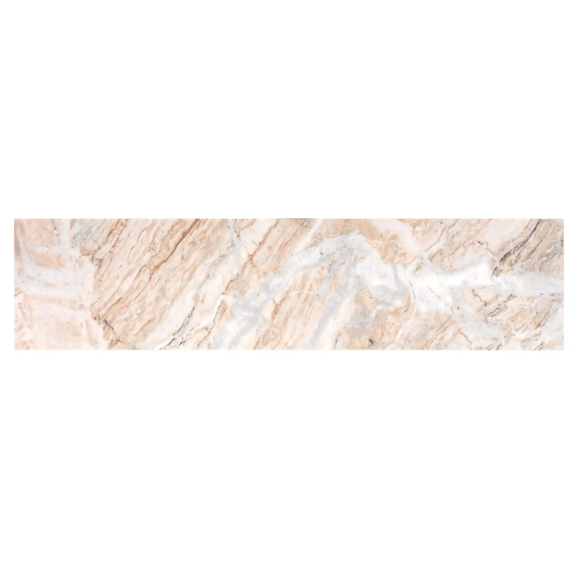 Macklyn Marble Console Table in Light Brown / Black, detail view