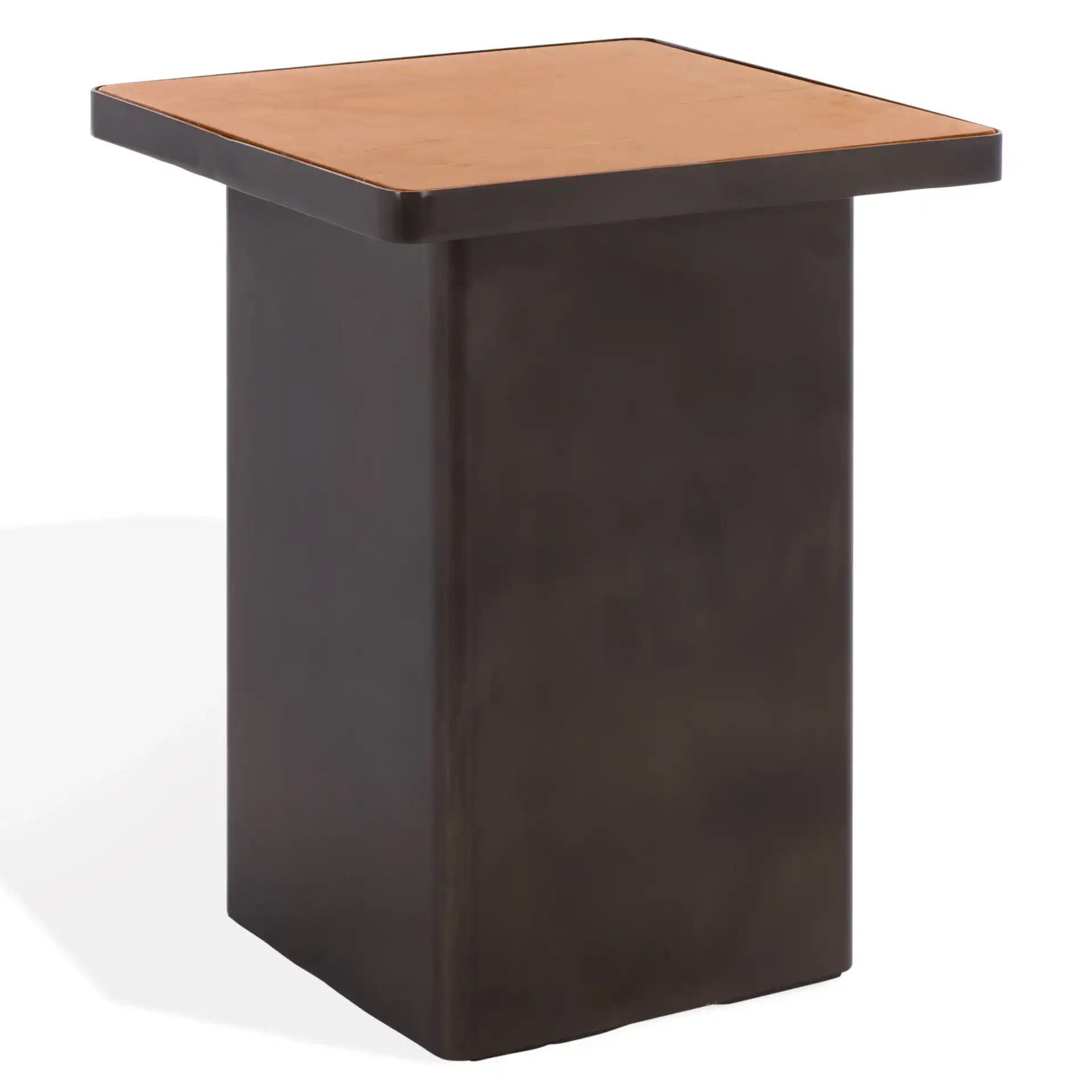 Bellatressa Marble Accent Table in Black / Red, detail view