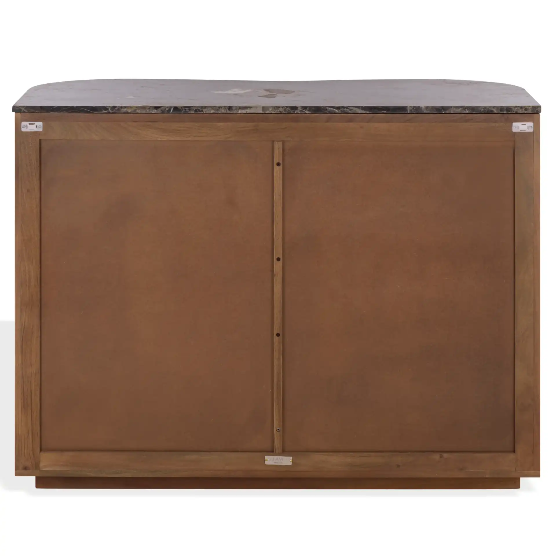 Jamilah Marble Top Chest in Brown, detail view