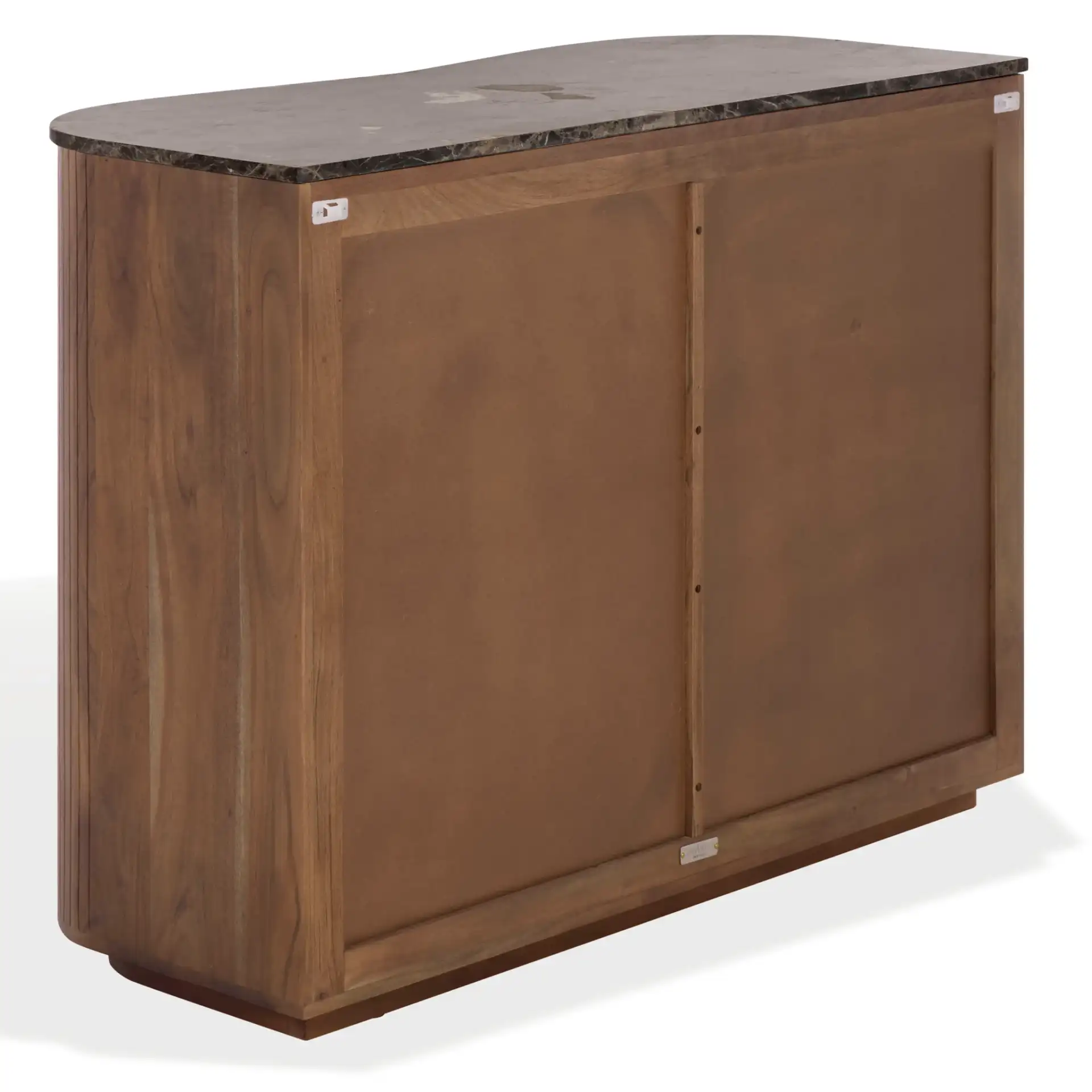 Jamilah Marble Top Chest in Brown, detail view