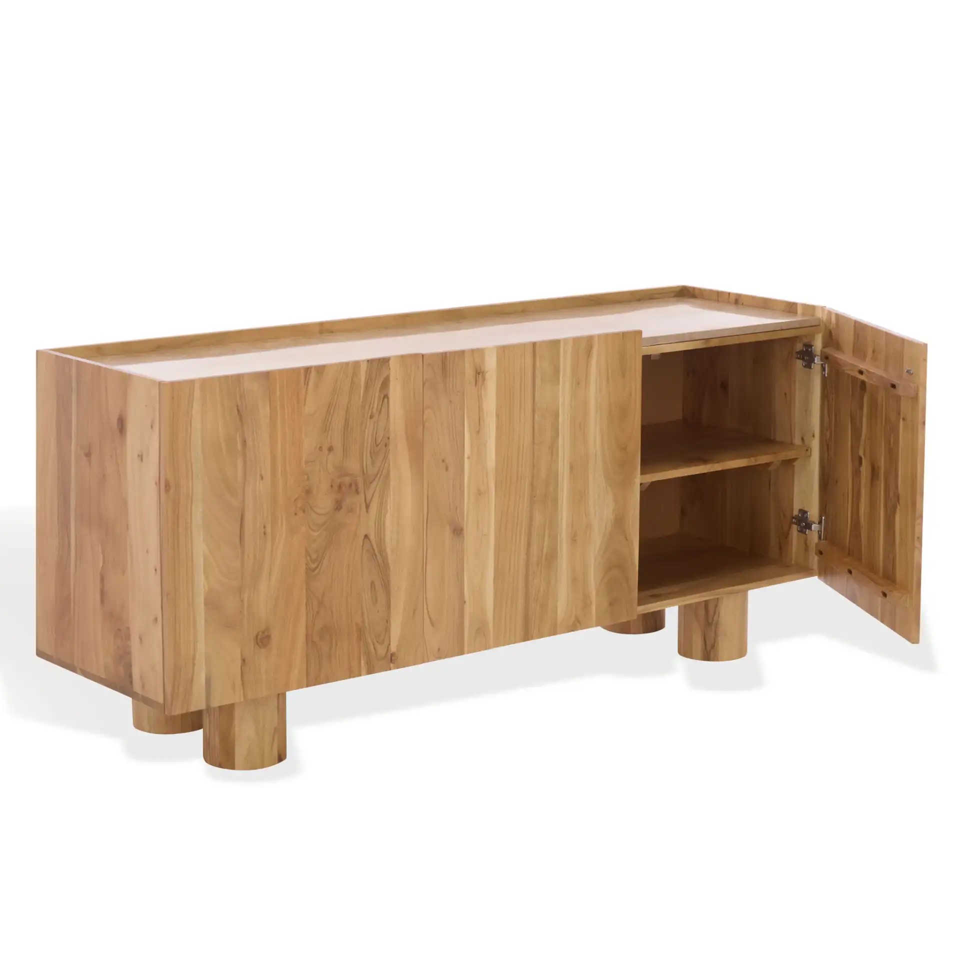 Ashlietta Travertine Sideboard in Natural / Travertine, detail view