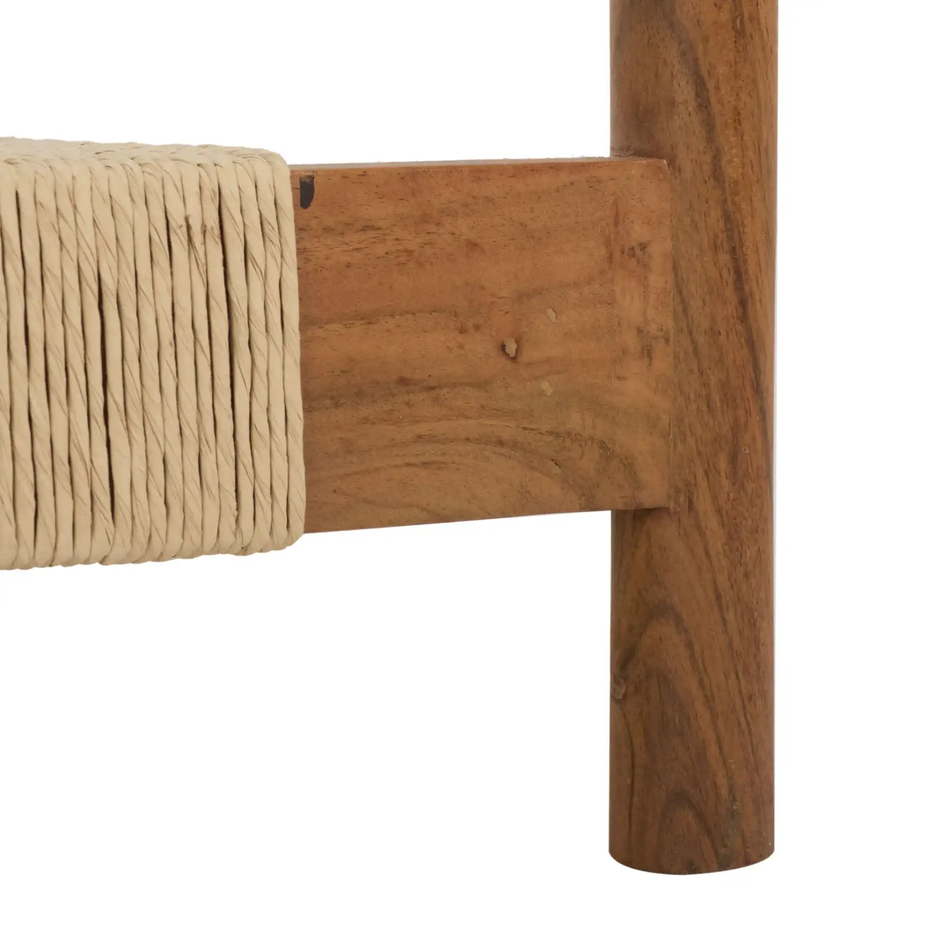 Gerard Wood And Glass Coffee Table in Natural / Clear, detail view
