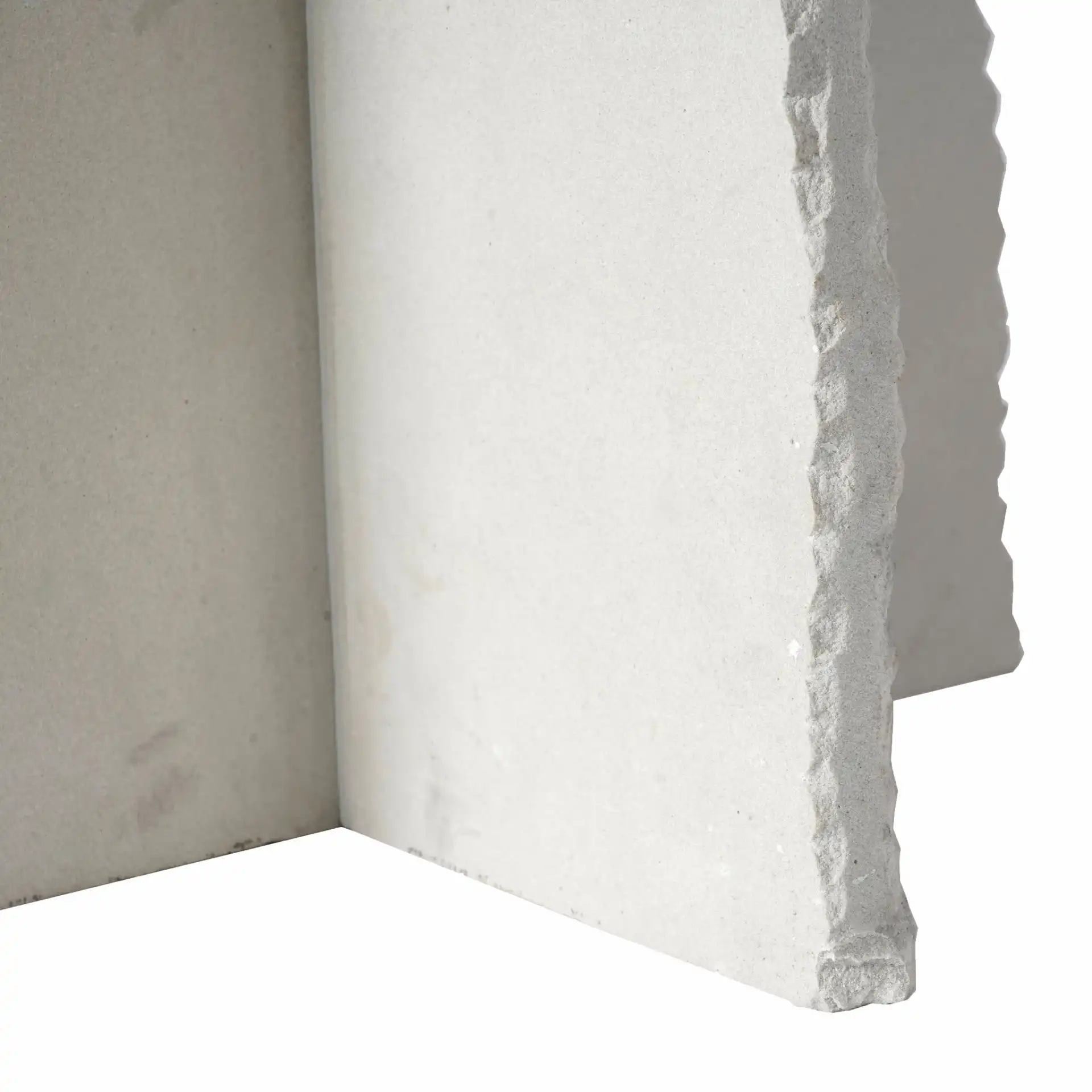 Raybrook Stone Accent Table in Off-White, detail view