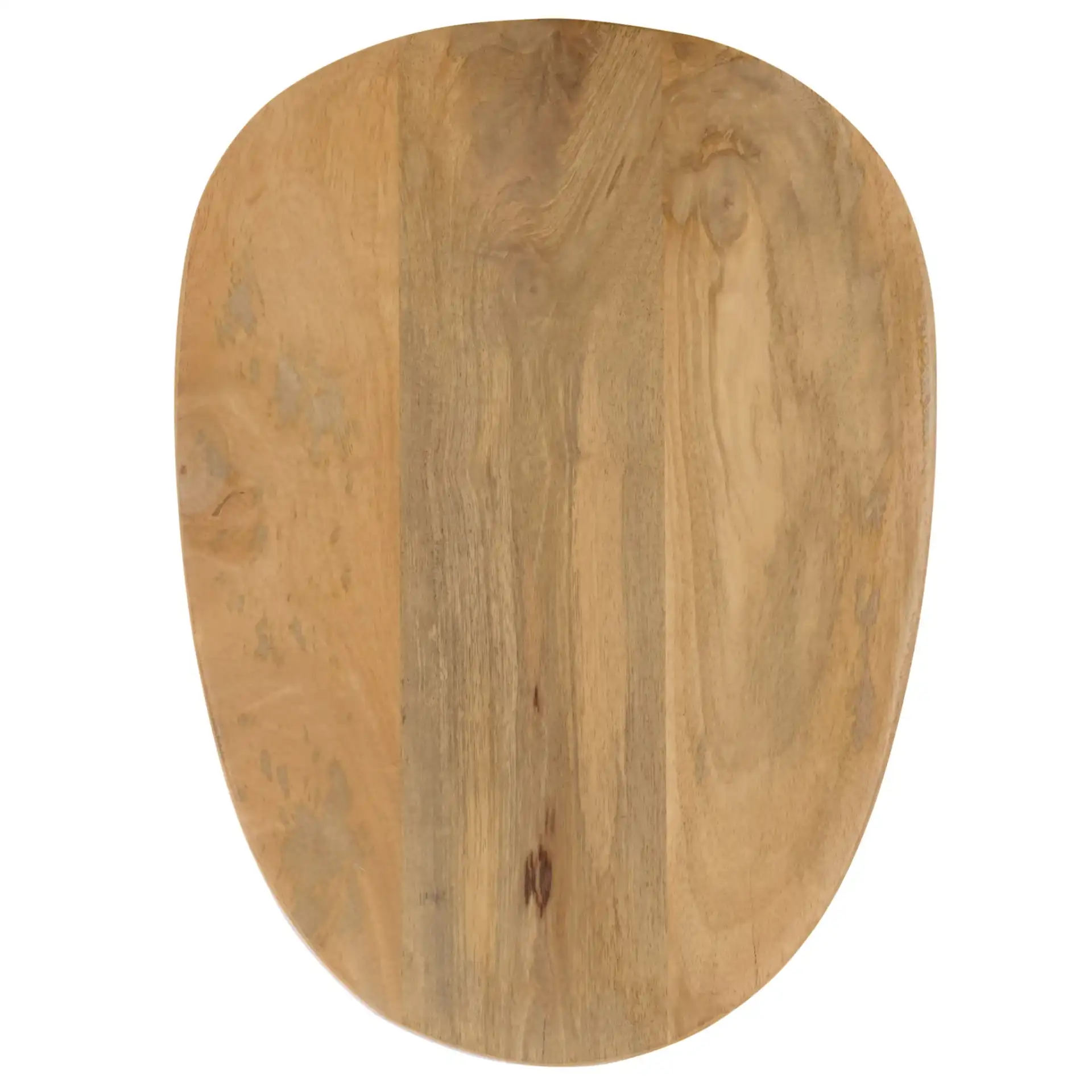 Veronica Lacquer Accent Table in Natural / White, detail view