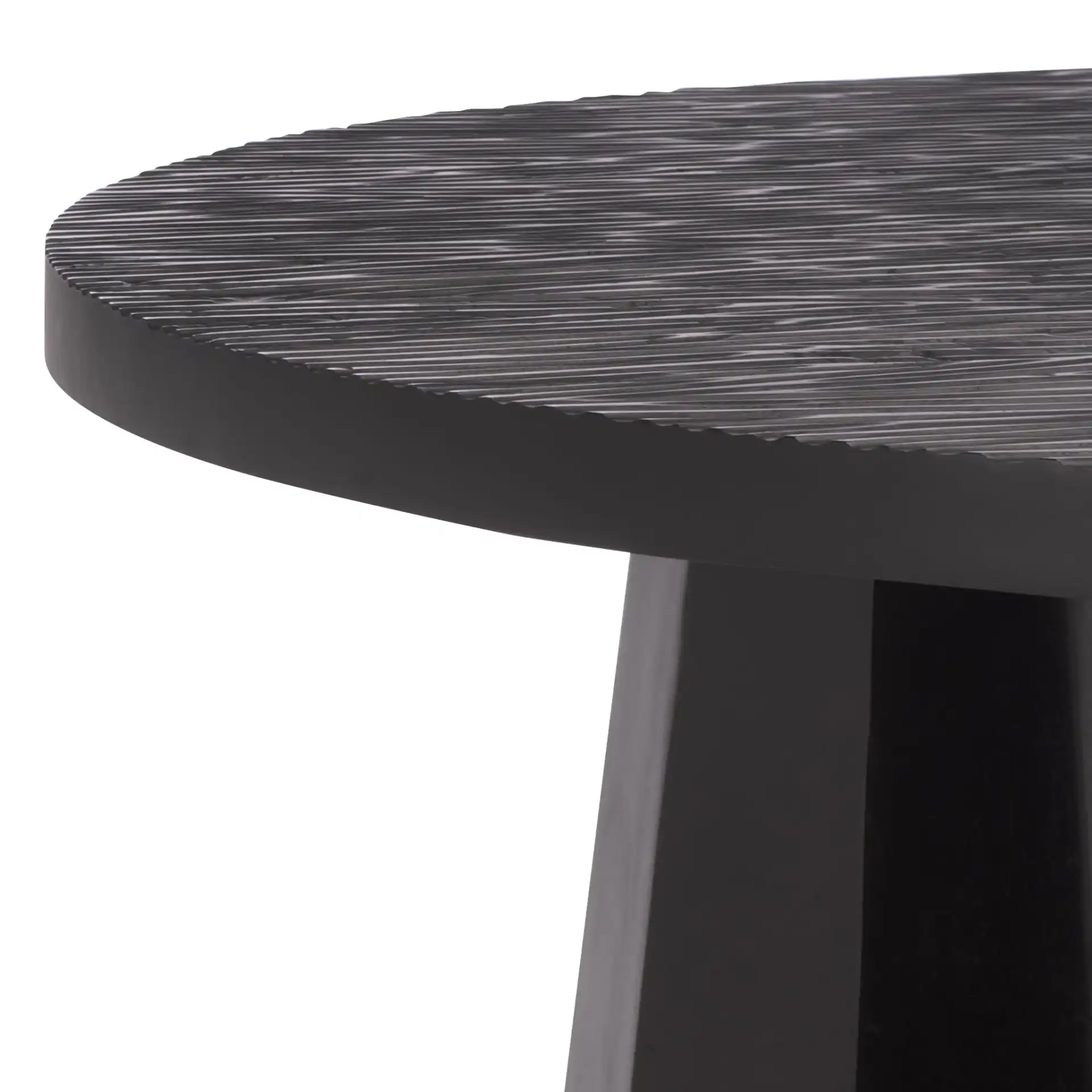 Petraclara Wood Coffee Table in Black in a styled room