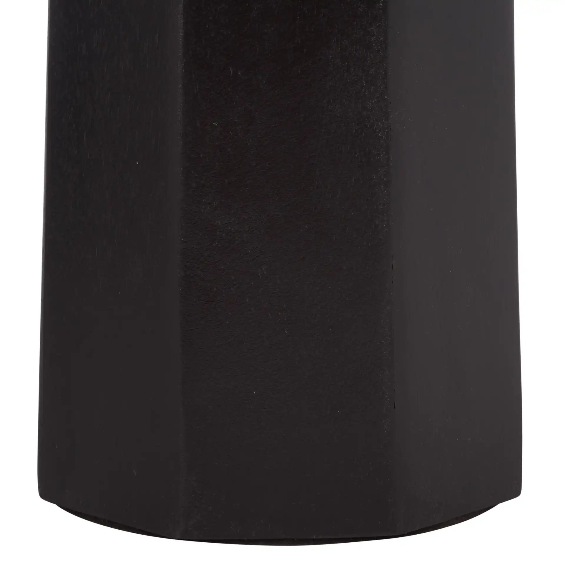 Petraclara Wood Console Table in Black, detail view