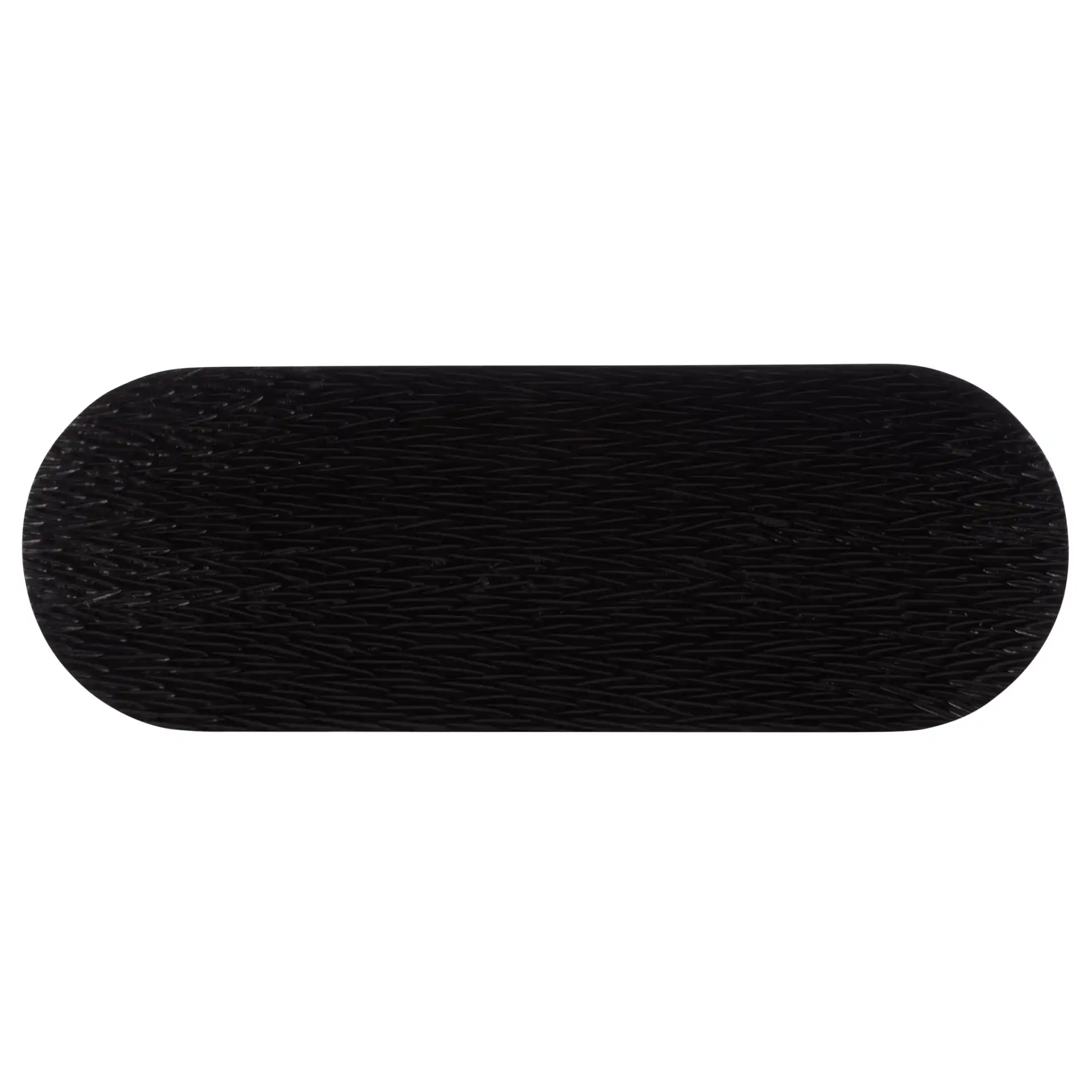 Petraclara Wood Console Table in Black, detail view