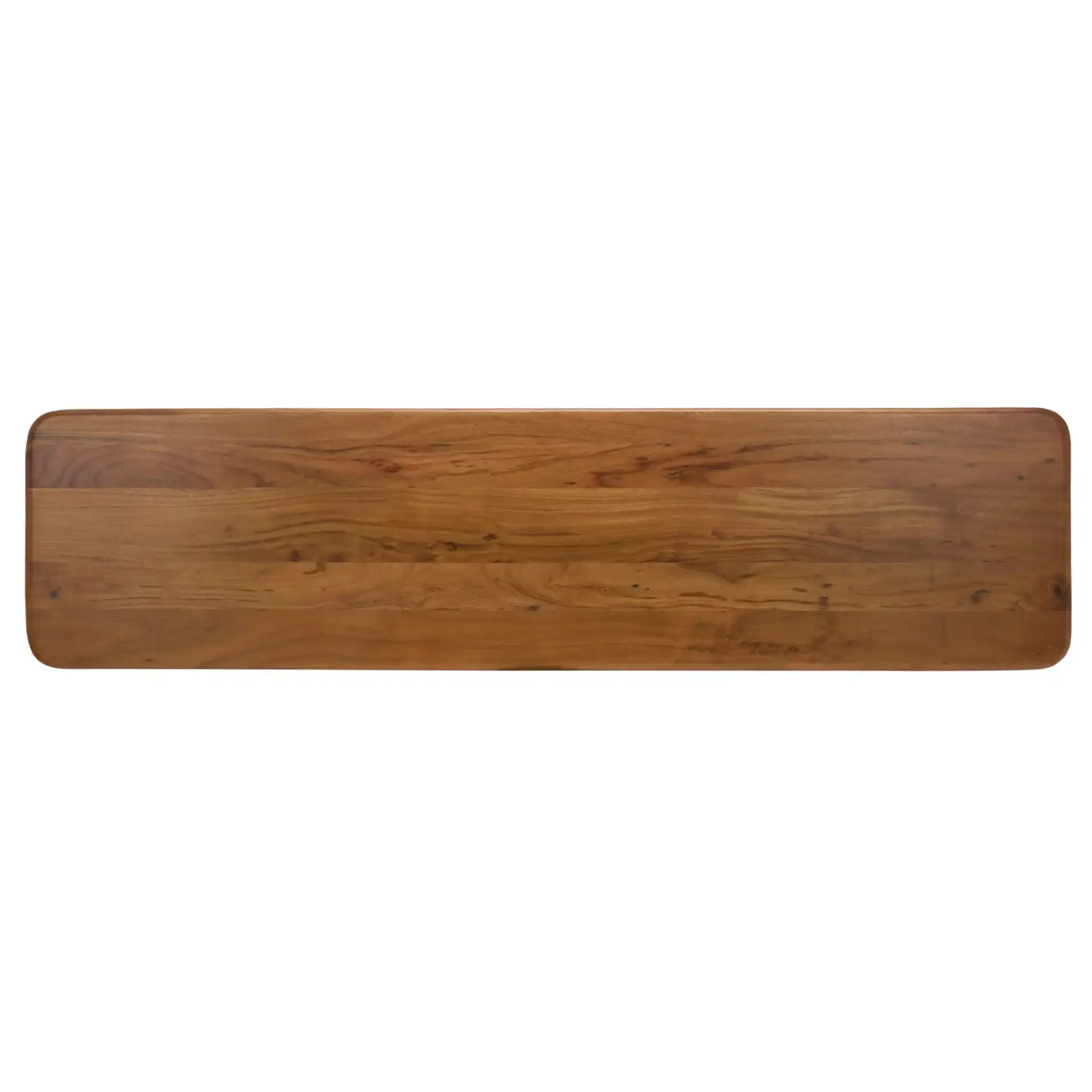 Norbert Wood Console Table in Brown, detail view