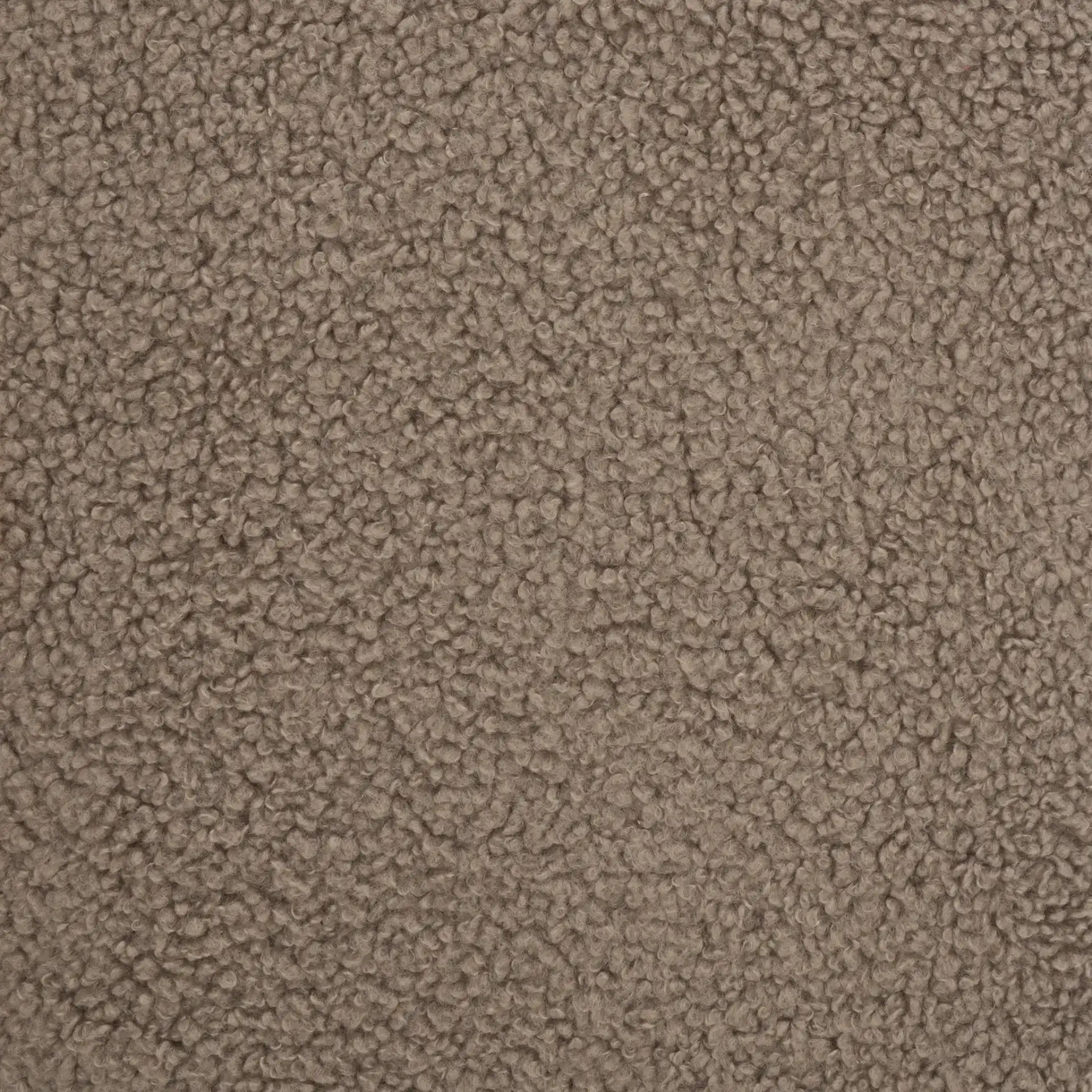 Tessabella Teddy Fabric Ottoman in Dark Brown, detail view