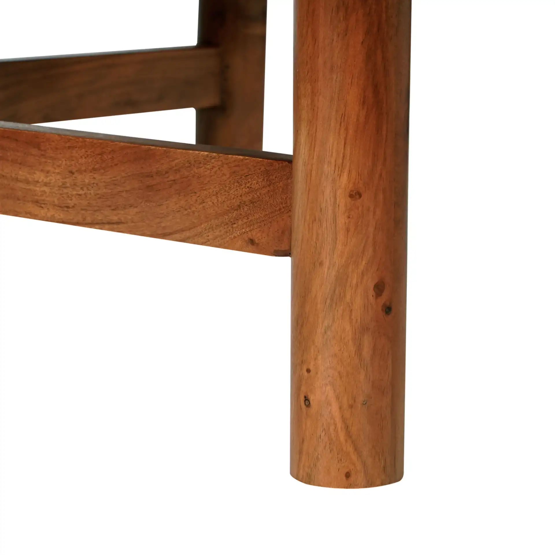 Kaylina Tile Top Coffee Table in Brown / Walnut, detail view