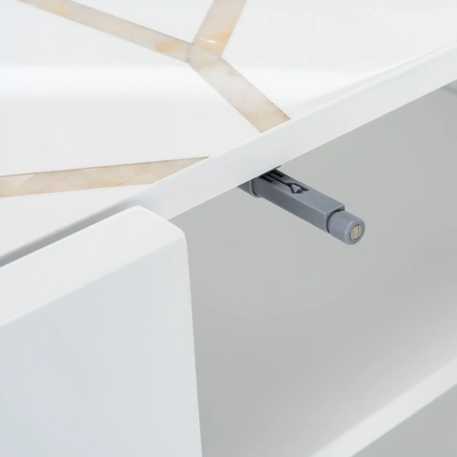Ashley Buffet in White in a styled room