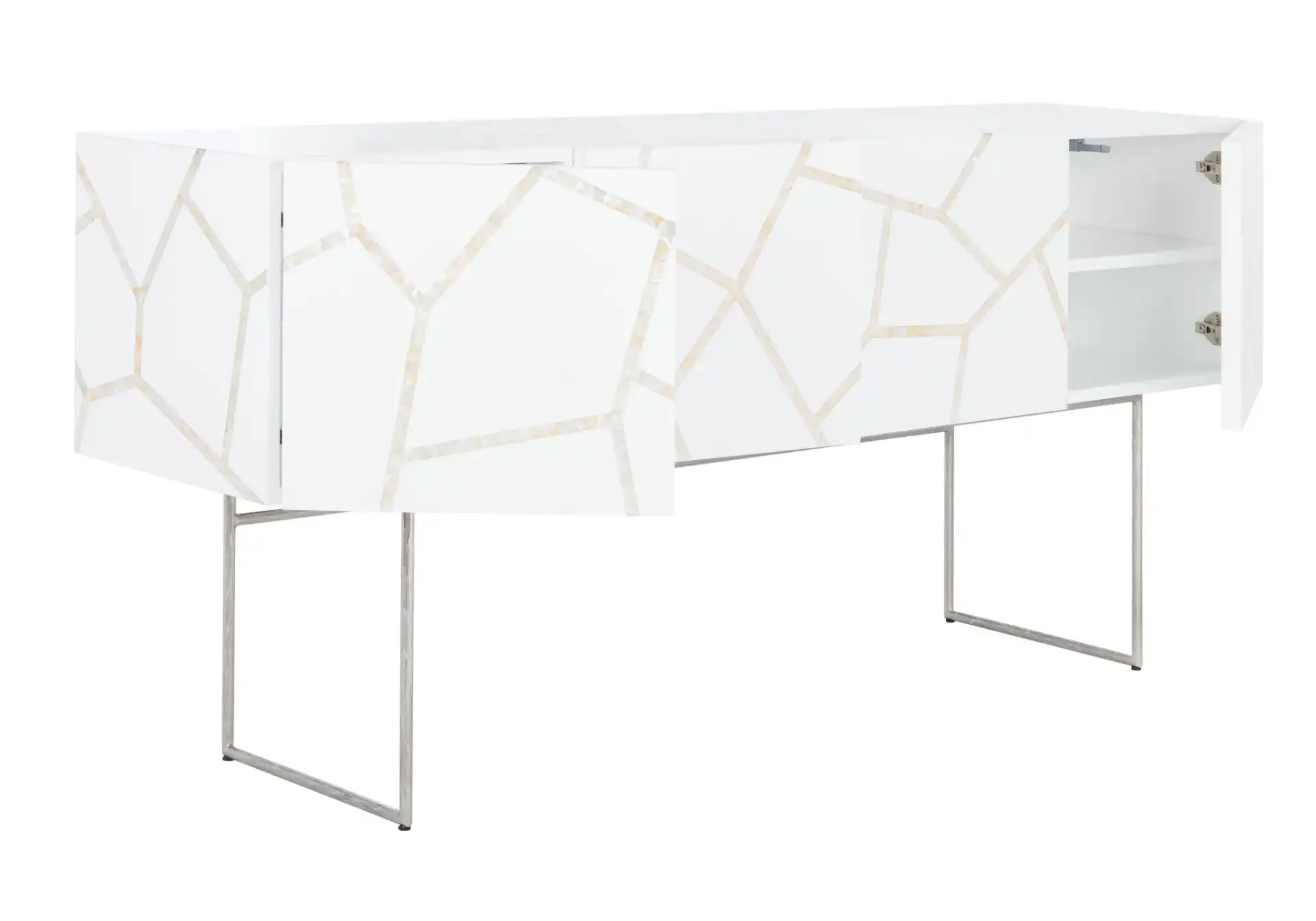 Ashley Buffet in White, detail view