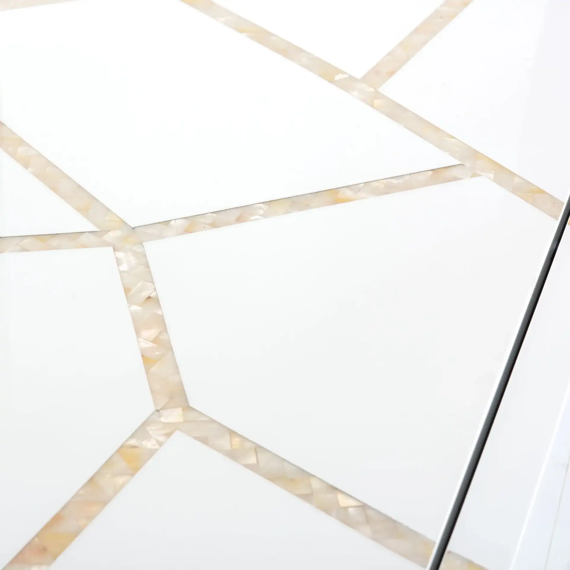 Ashley Buffet in White, detail view