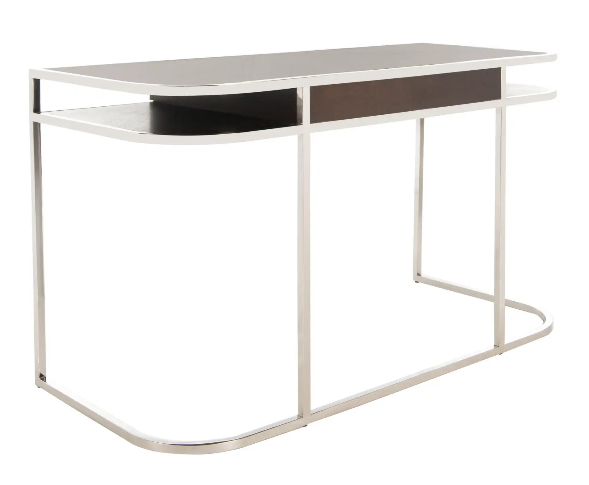 Julian Desk in Espresso / Steel, detail view
