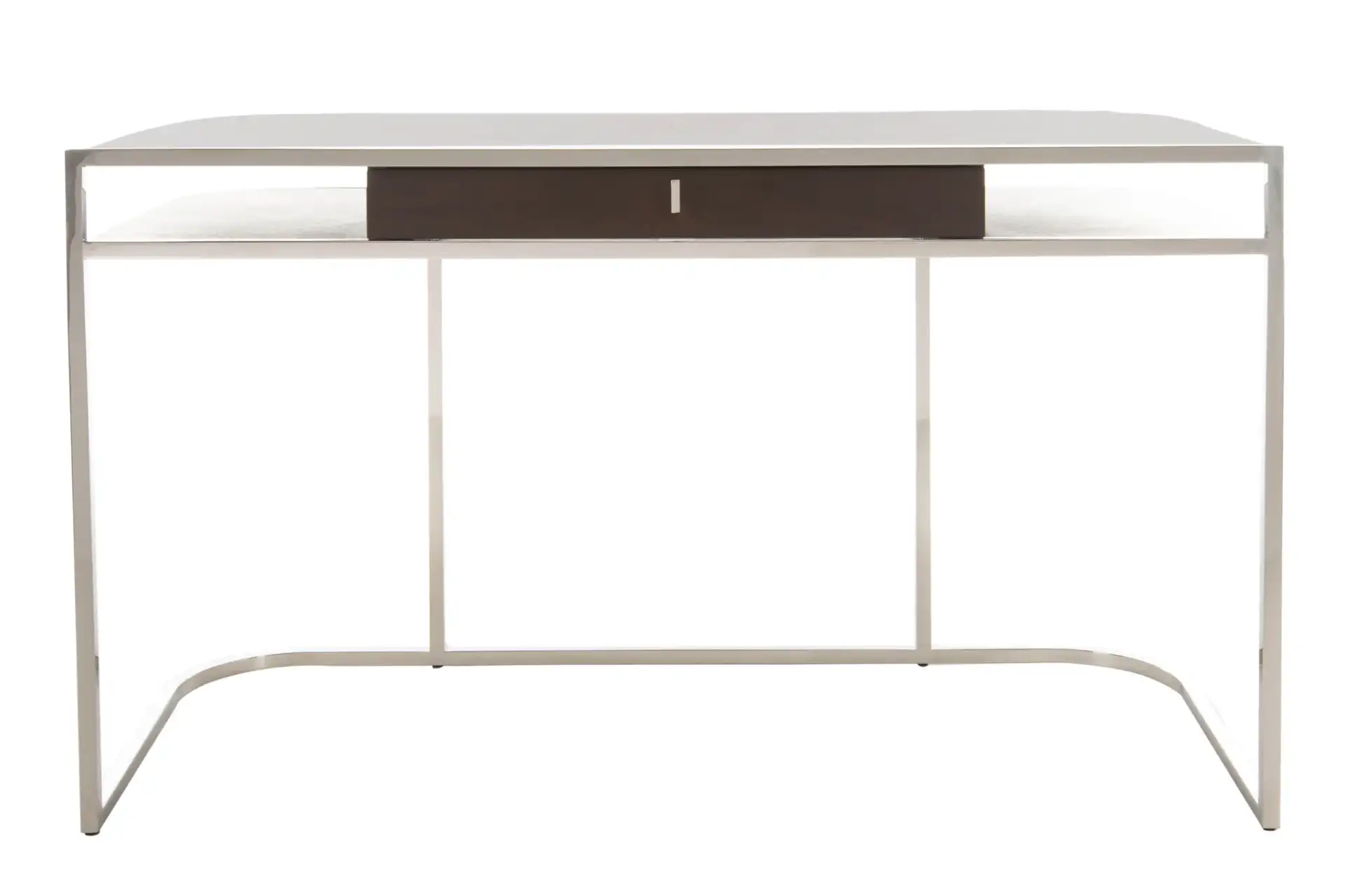 Julian Desk in Espresso / Steel, detail view