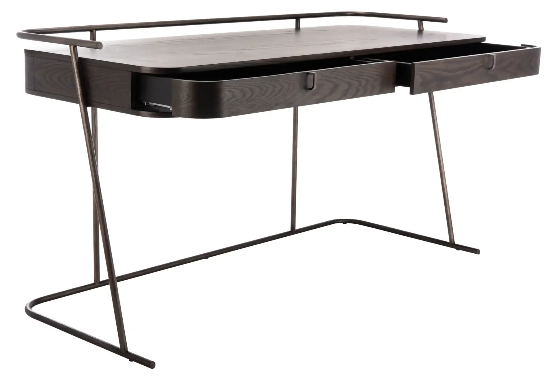 Ferrell Modern Wood Desk in Dark Walnut