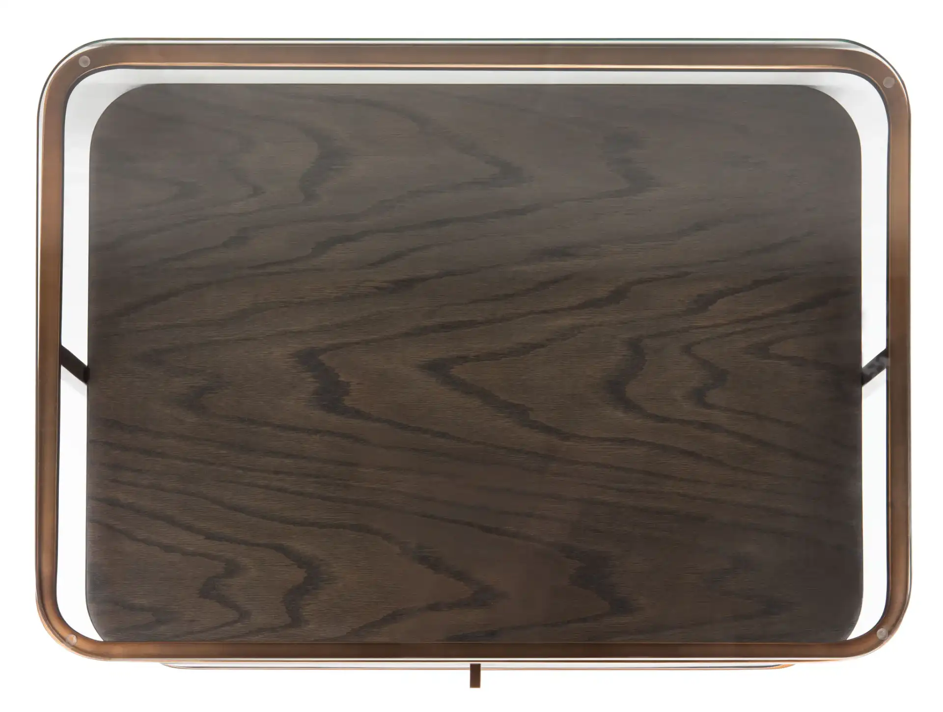 Johnson One-Drawer Nightstand in Dark Walnut, detail view