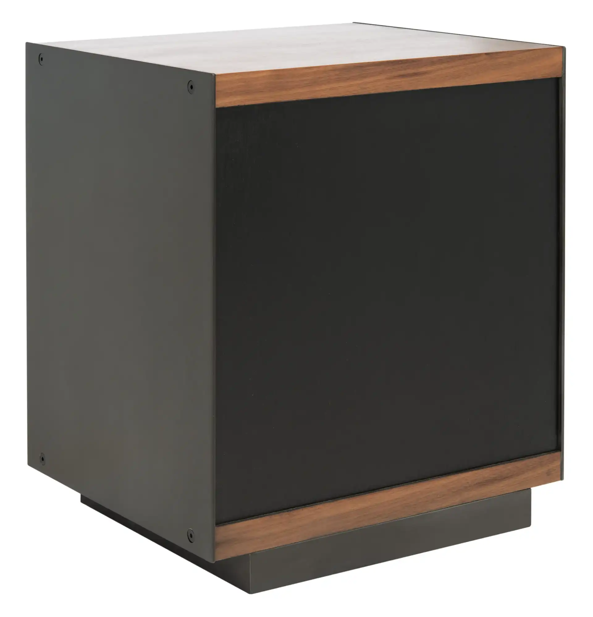 Lawrence One-Drawer Nightstand in Walnut, detail view