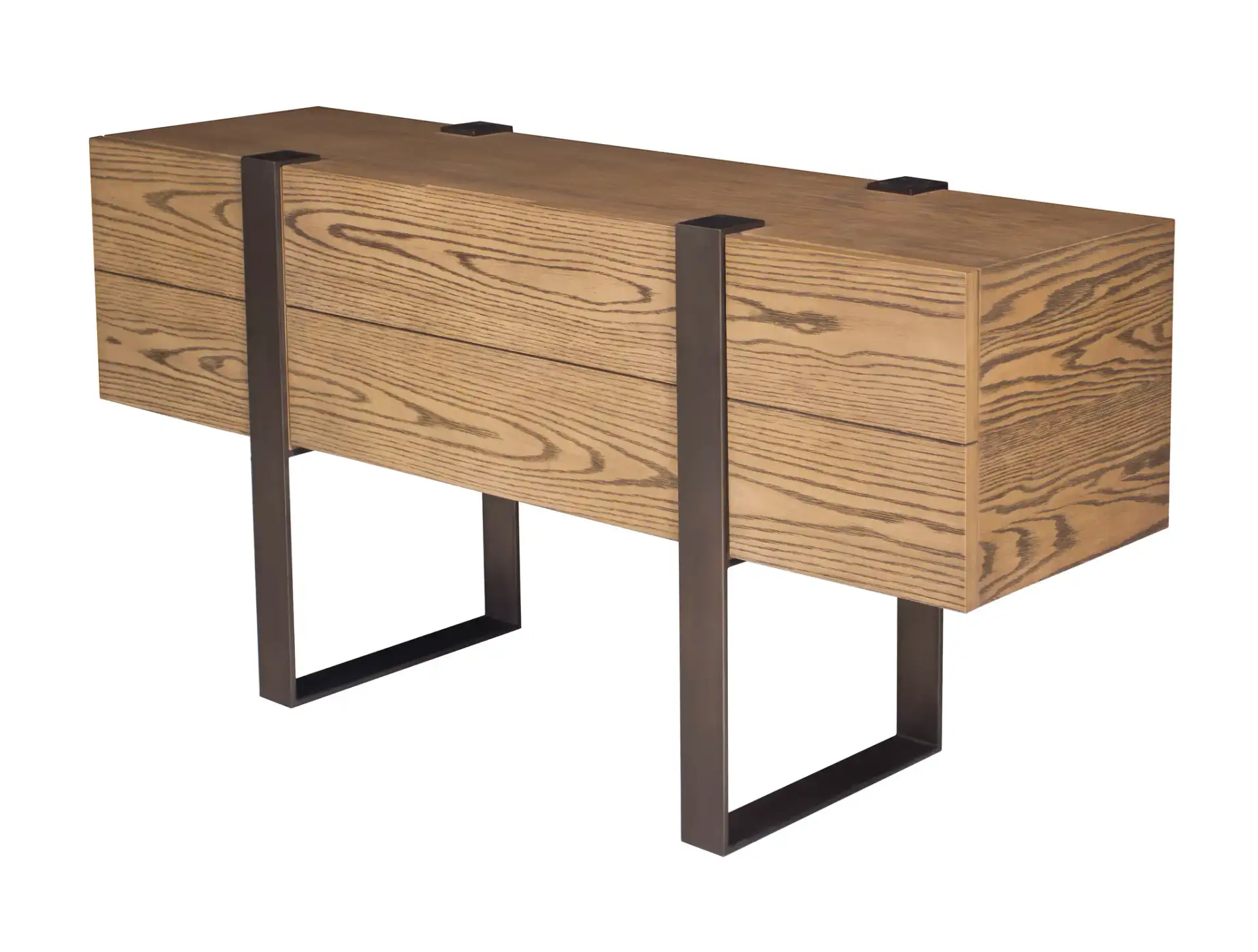 Kyoga 60-Inch Sideboard in Brown in a styled room