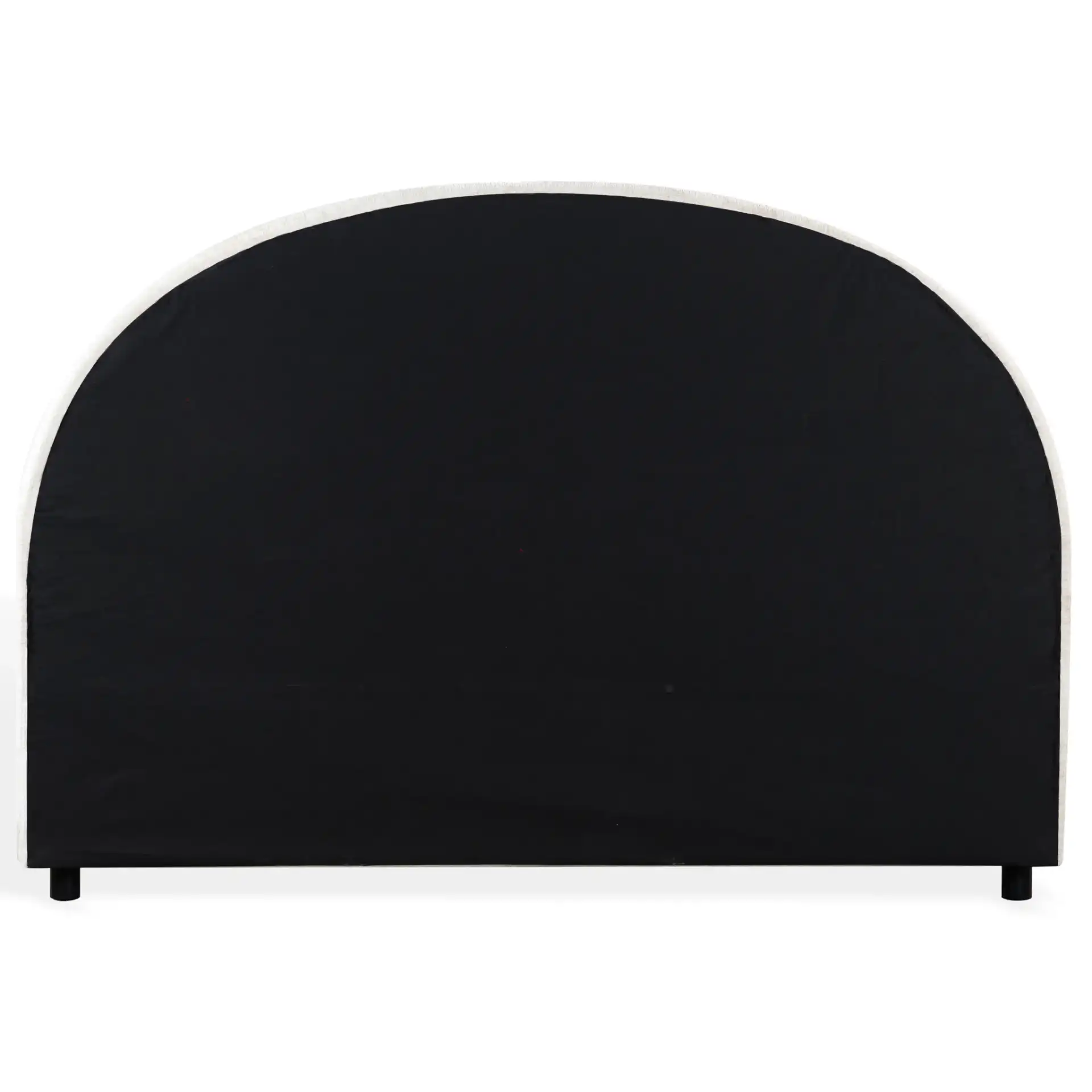 Kaylilly Chenille Bed in Cream / Black, detail view