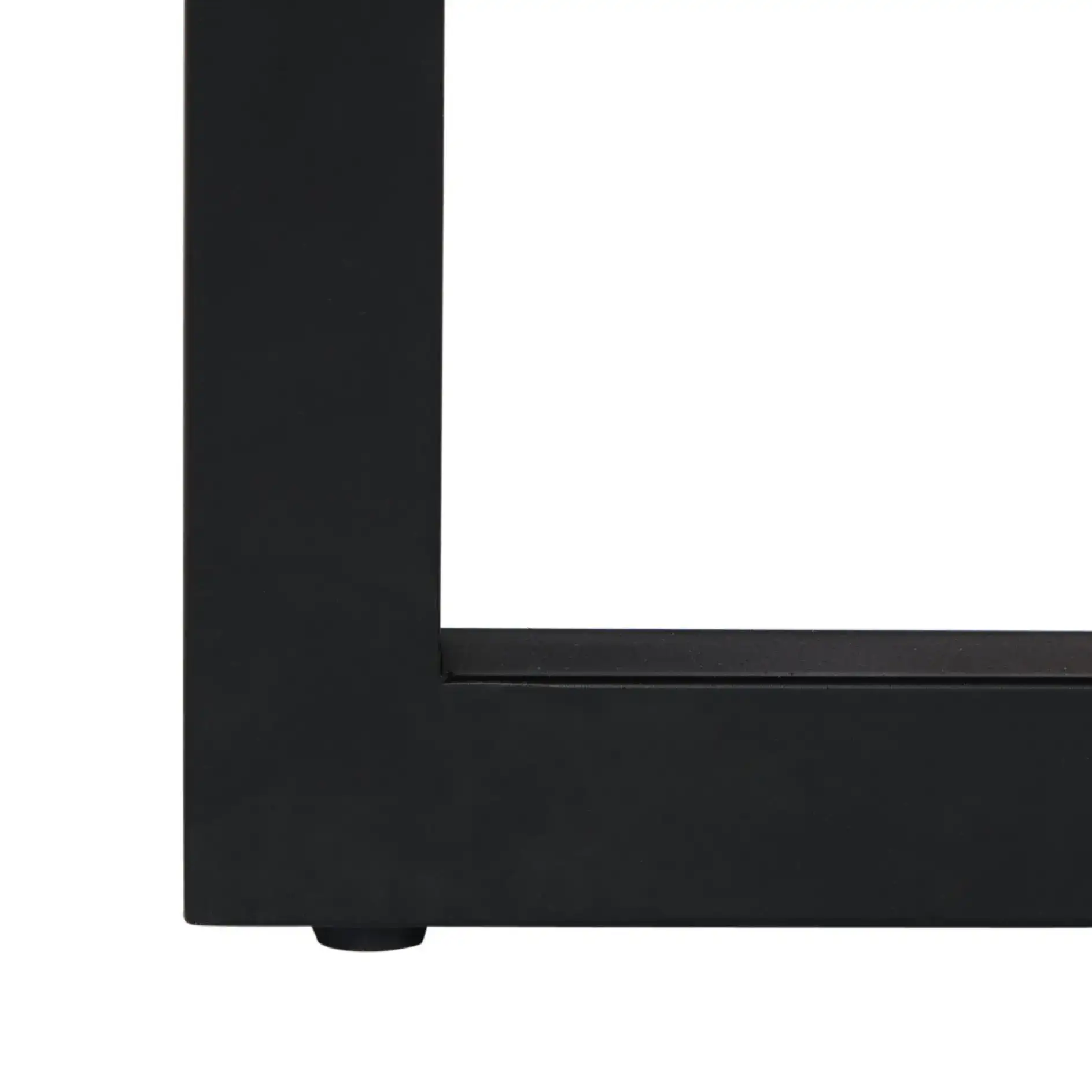 Emmarose Platform Bed in Chocolate Brown / Black, detail view