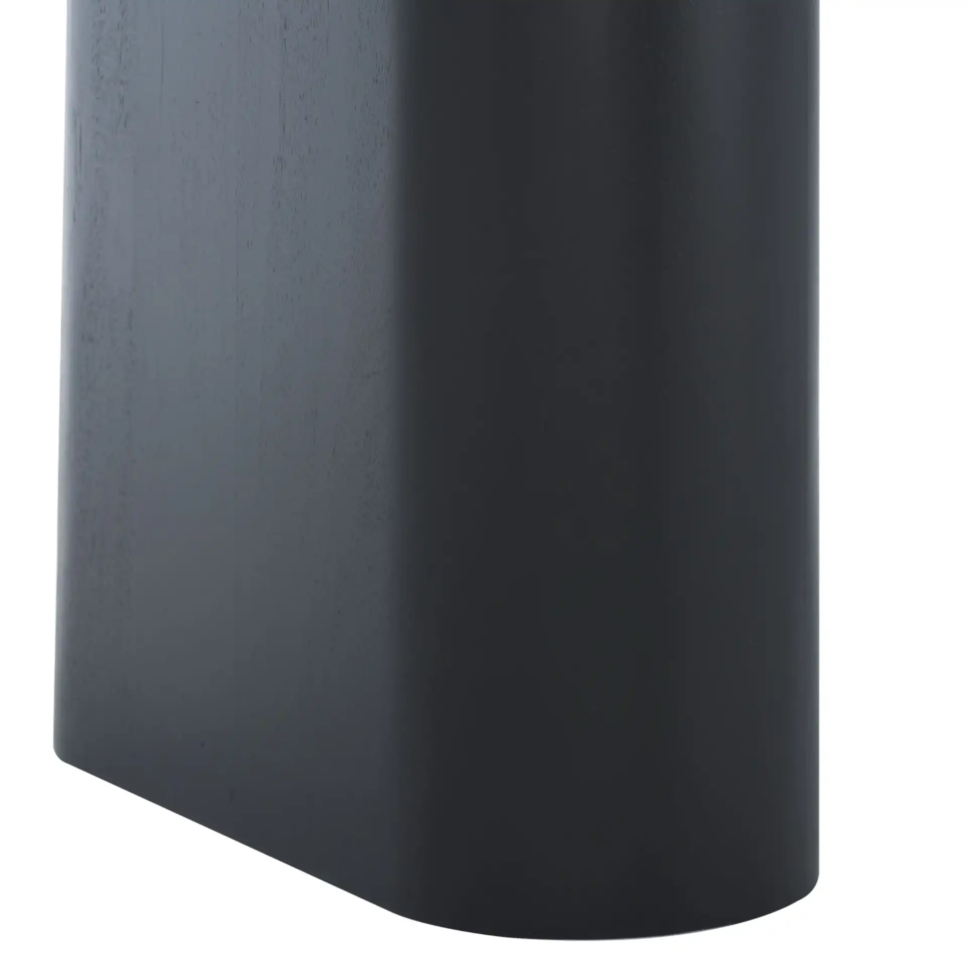 Martinelli Wood Console Table in Black, detail view
