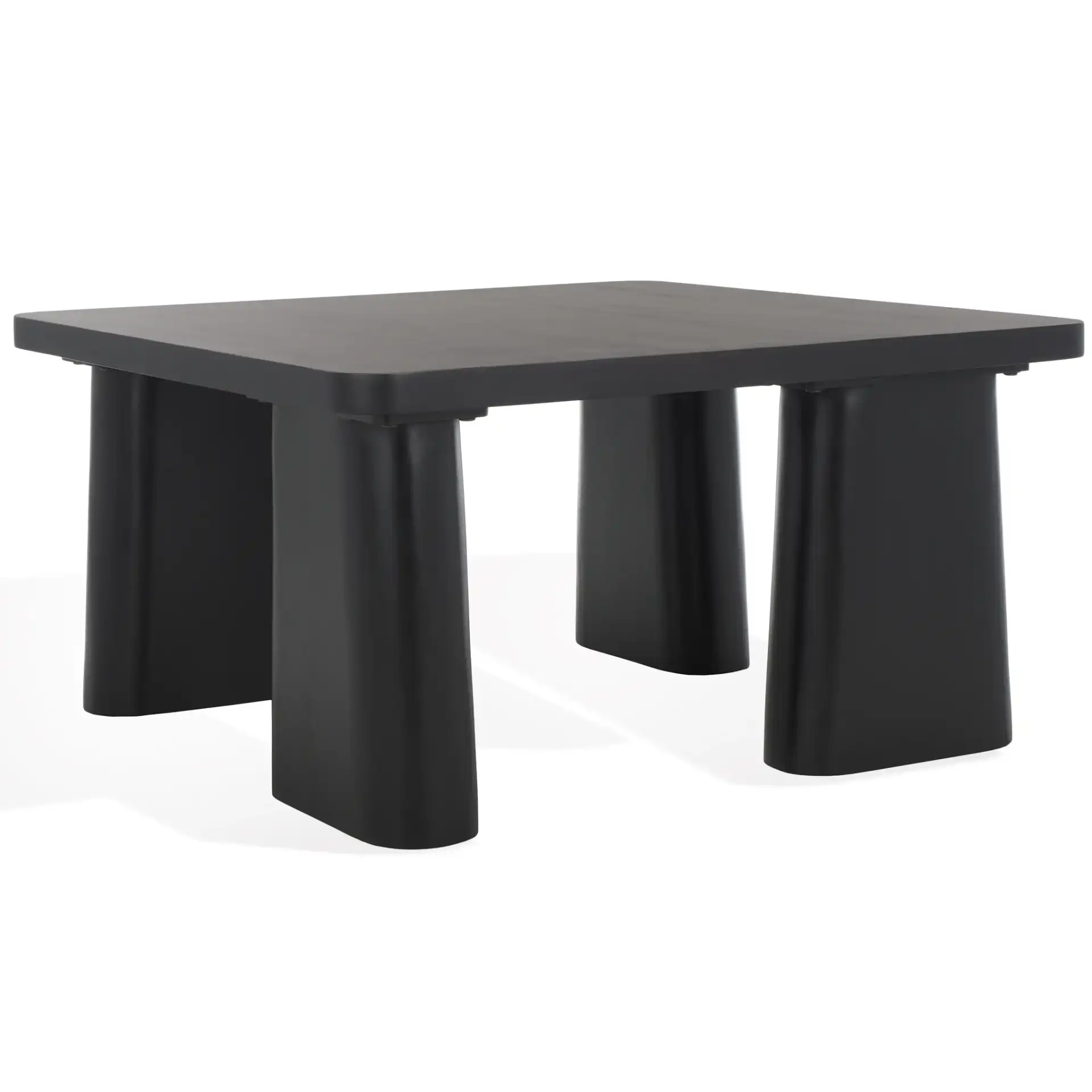 Martinelli Wood Coffee Table in Natural, detail view