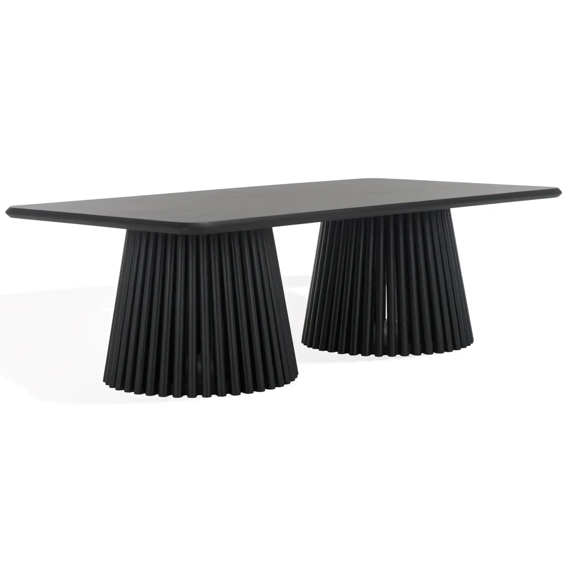 Penelope Wood Coffee Table in Natural, detail view