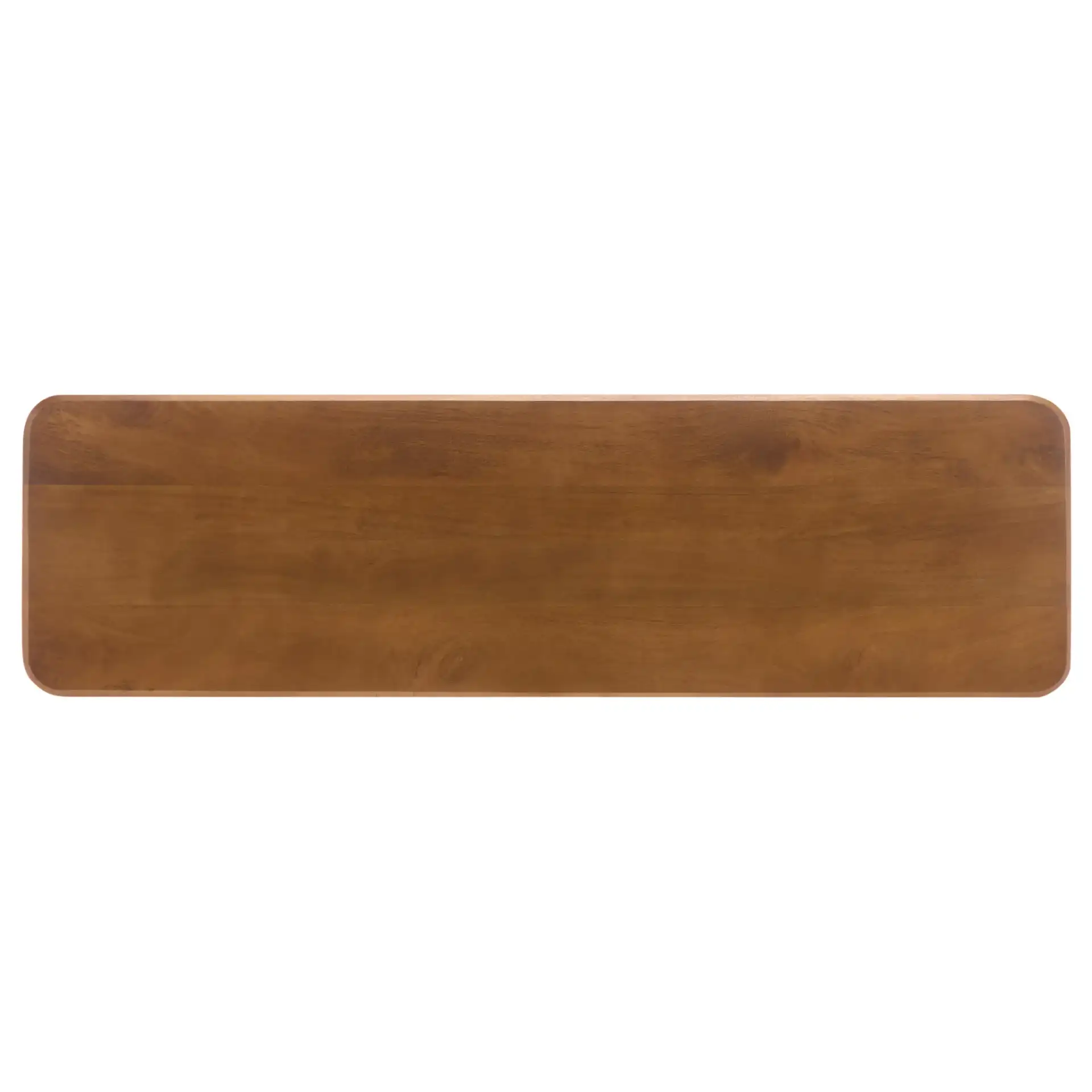 Treyshawn Console Table in Walnut, detail view