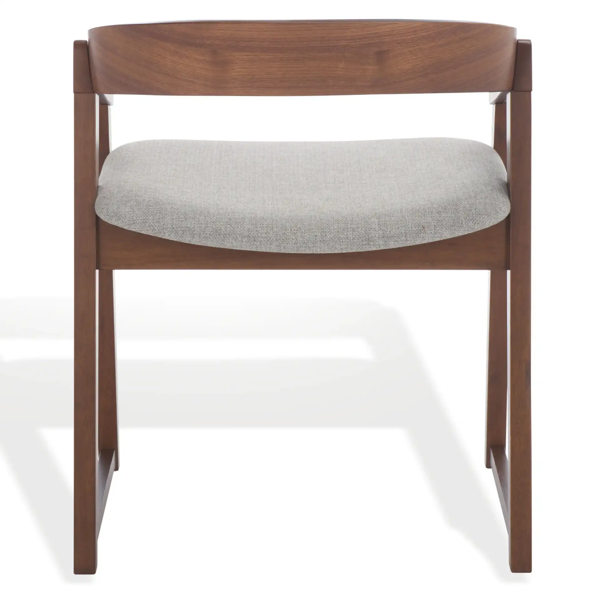 Hildabryna Wood Dining Chair (Set of 2) in Walnut / Light Gray, detail view