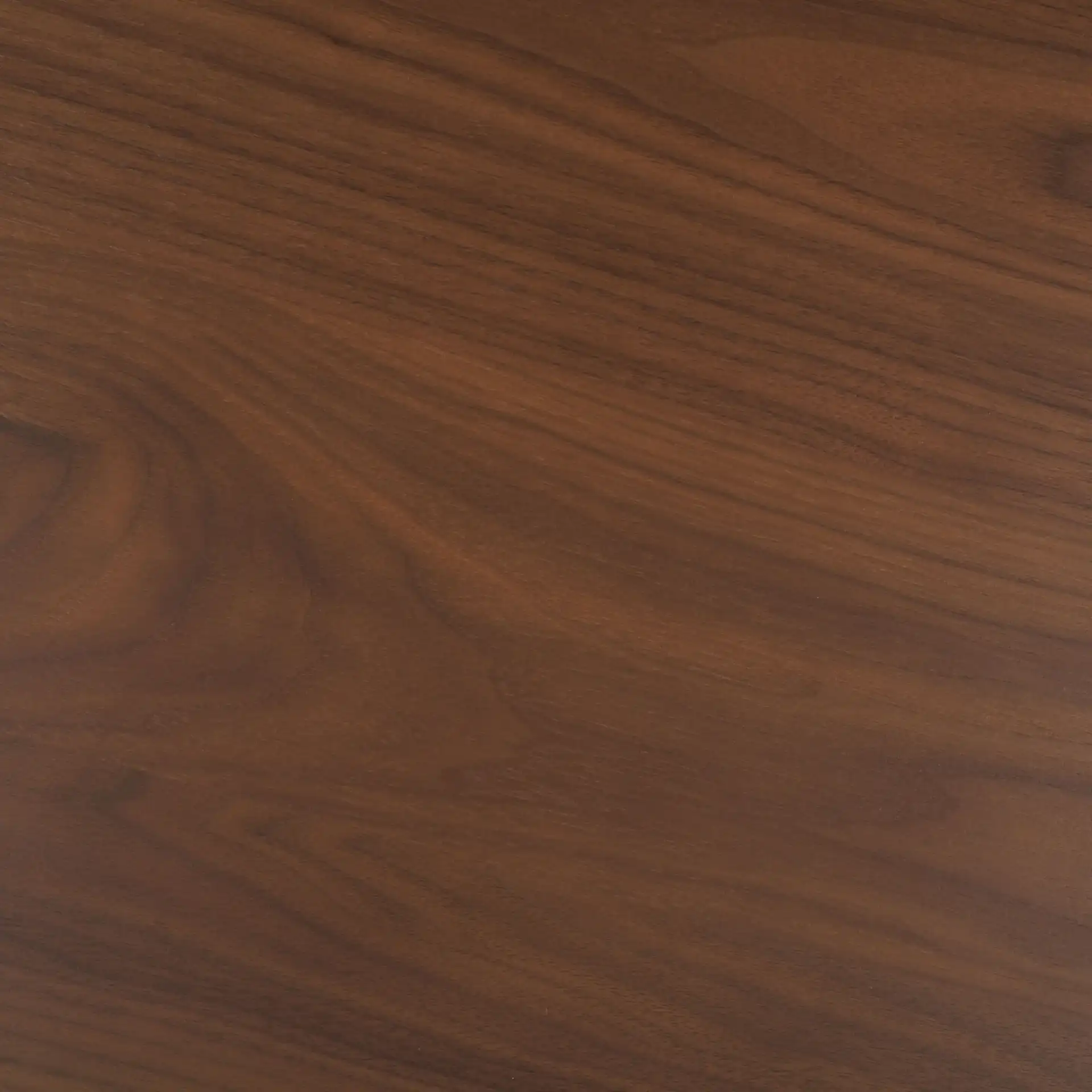 Hildabryna Round Wood Dining Table in Walnut, detail view