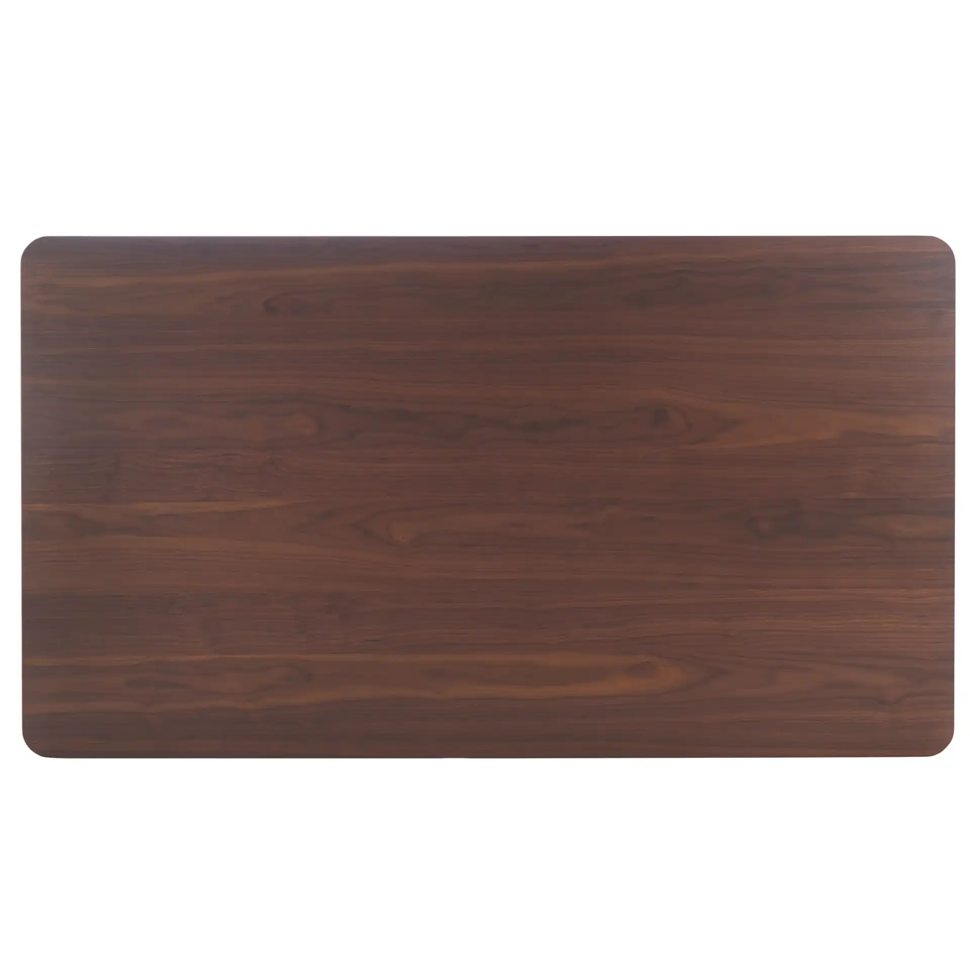 Leroux Rectangular Wood Dining Table in Walnut, detail view