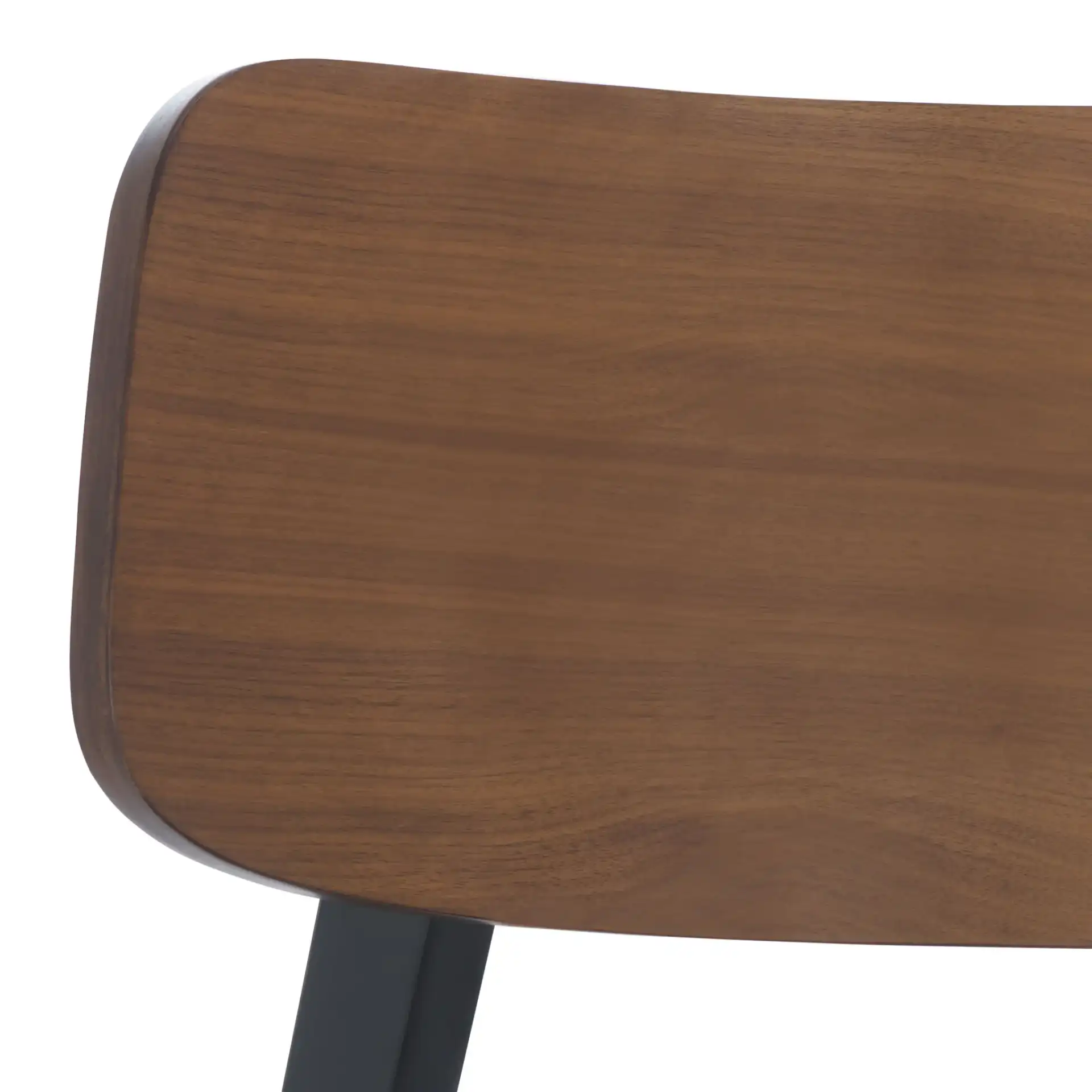Divya Wood Dining Chair (Set of 2) in Walnut / Light Gray in a styled room