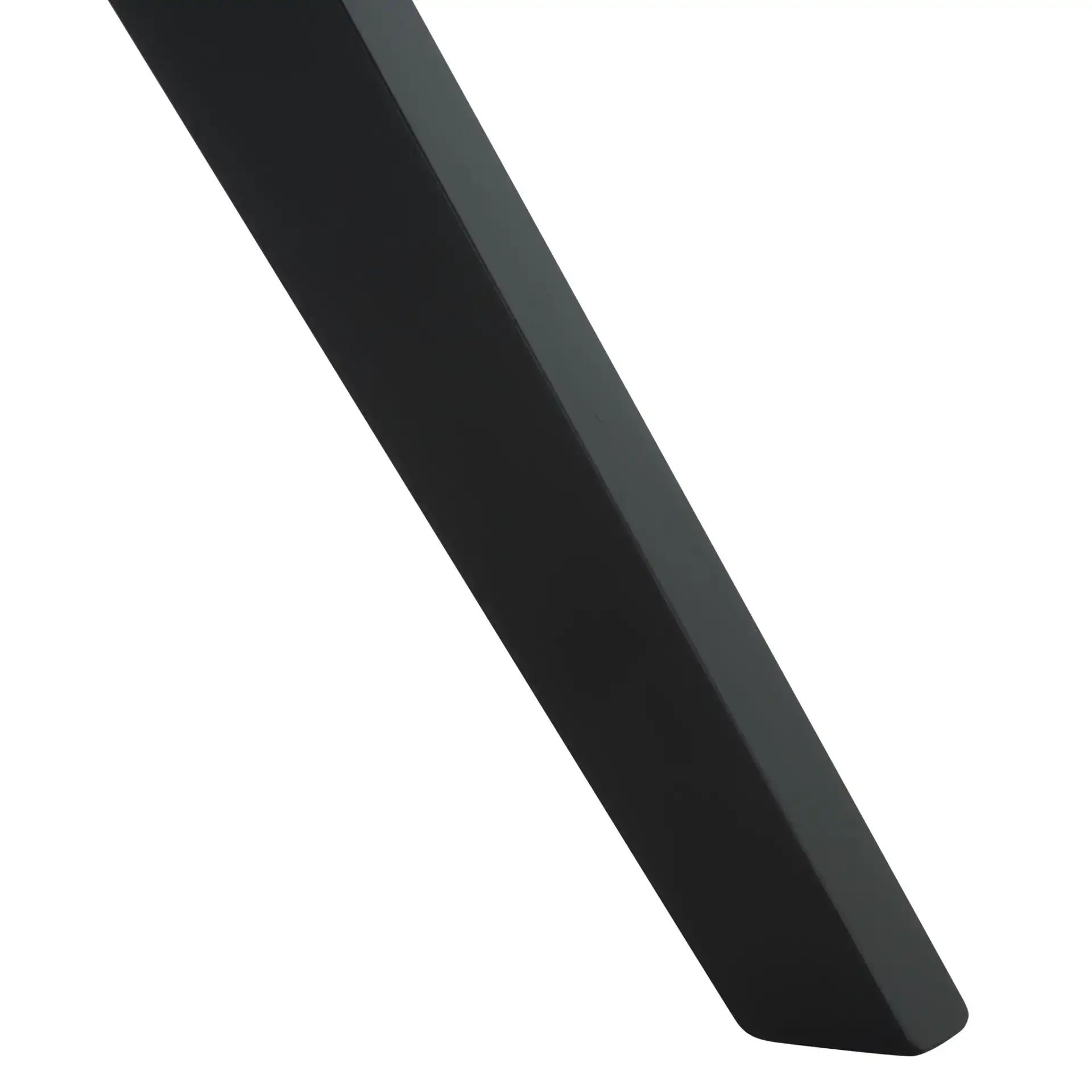 Divya Rectangular Wood Dining Table in Walnut / Black, detail view