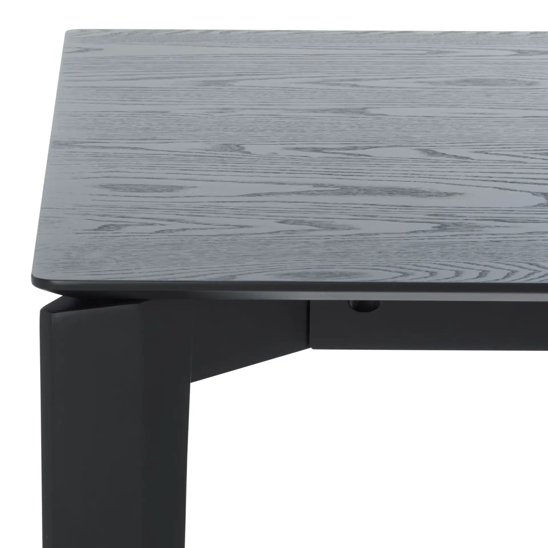 Alyssamarie Wood Dining Table in Black in a styled room
