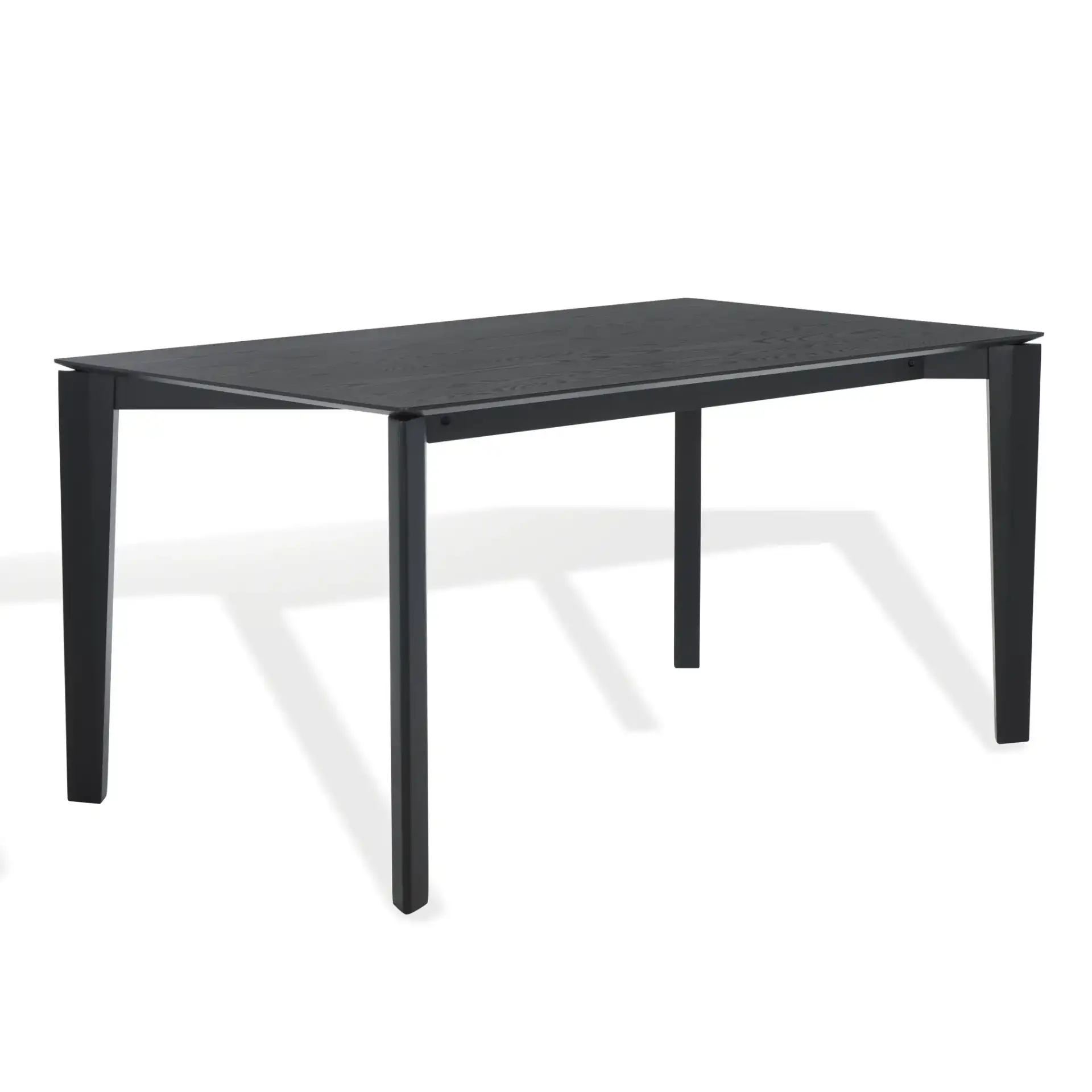 Alyssamarie Wood Dining Table in Black, detail view