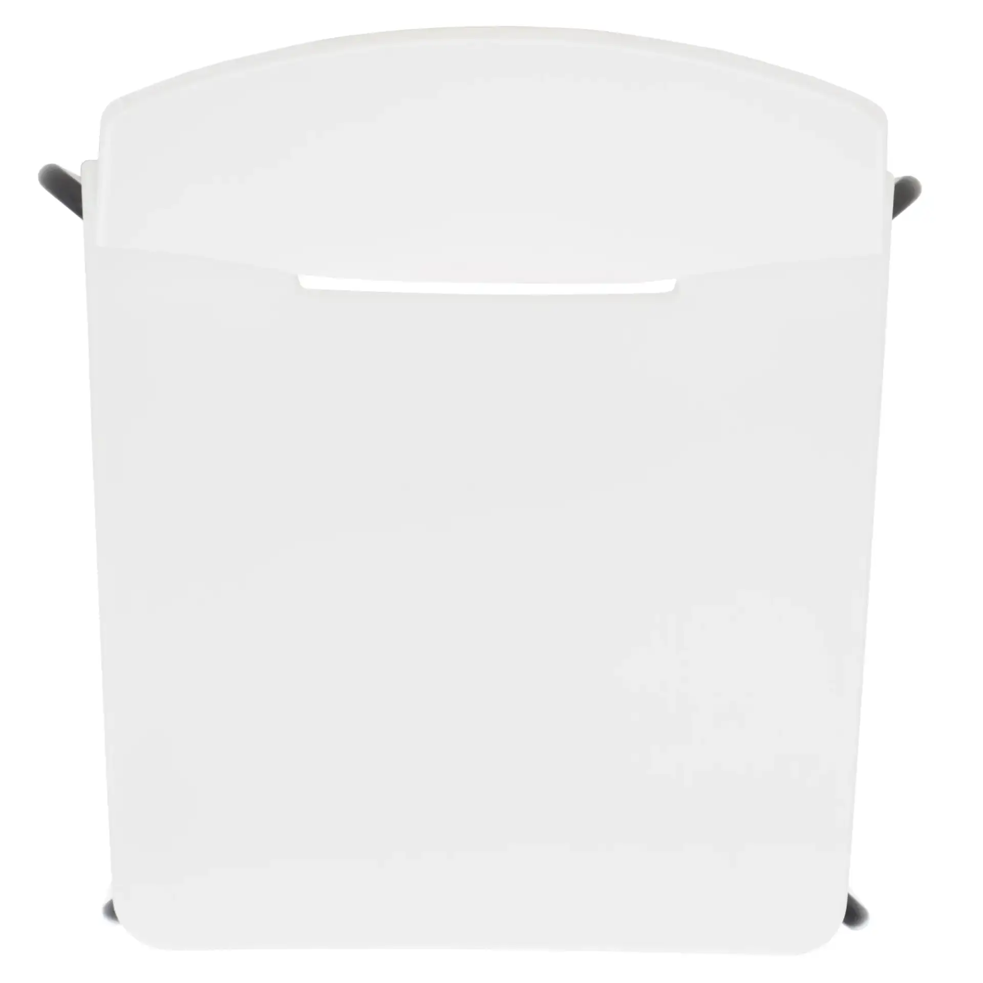 Nellie Molded Plastic Dining Chair (Set of 2) in Gray / Black, detail view