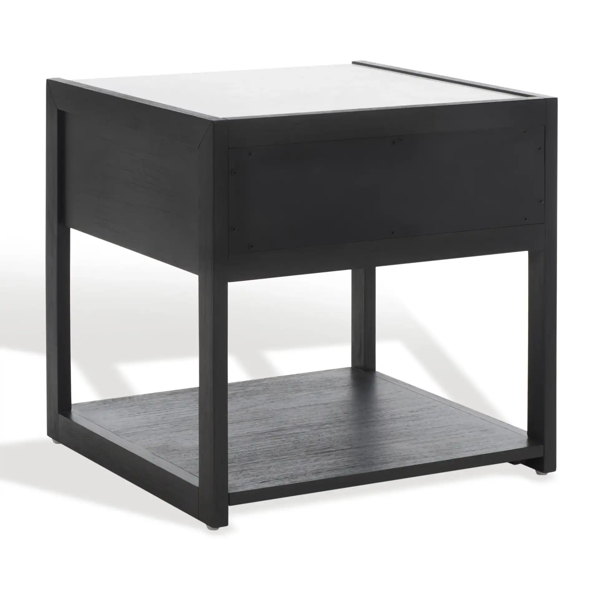 Adeline One-Drawer Nightstand in Black, detail view