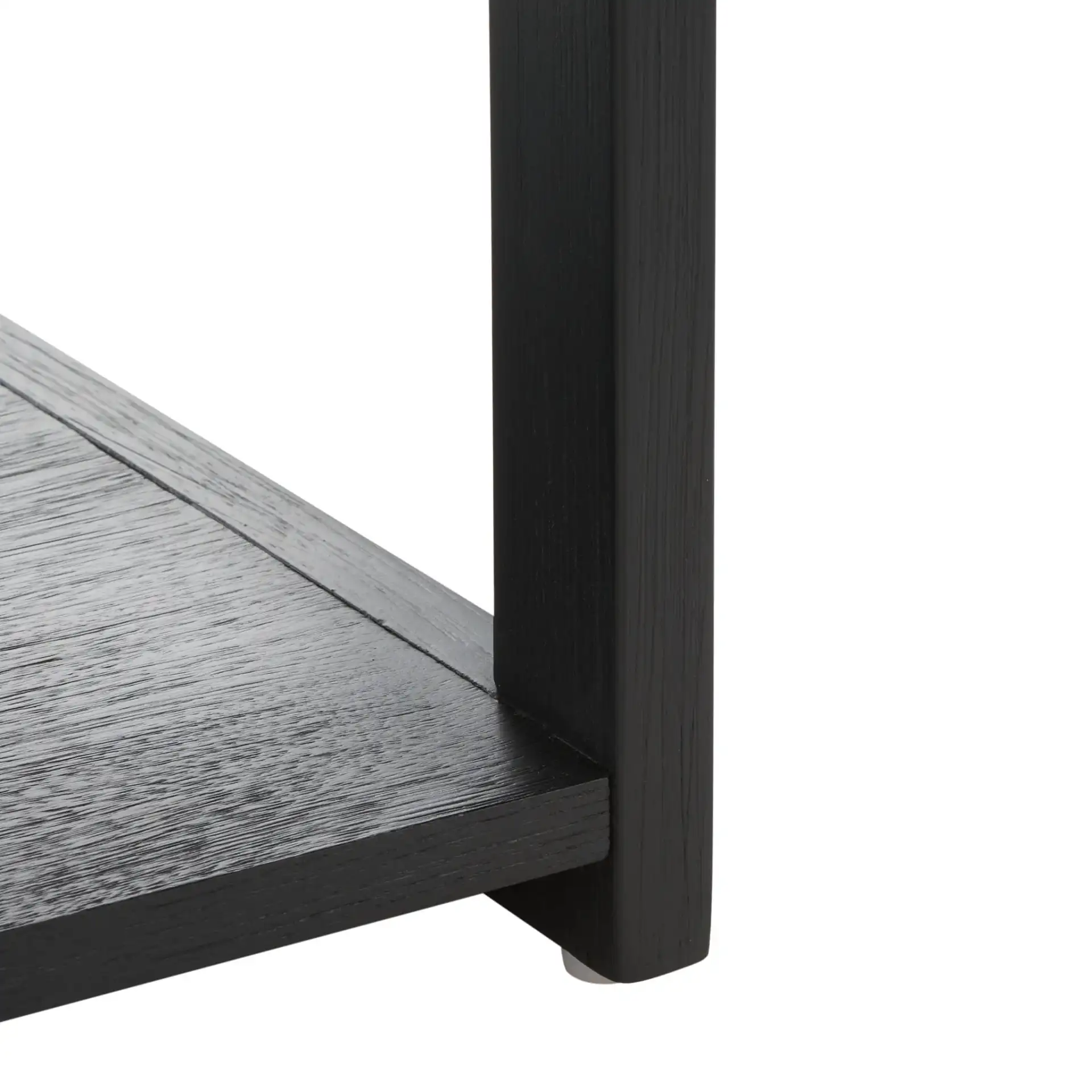 Adeline One-Drawer Nightstand in Black, detail view