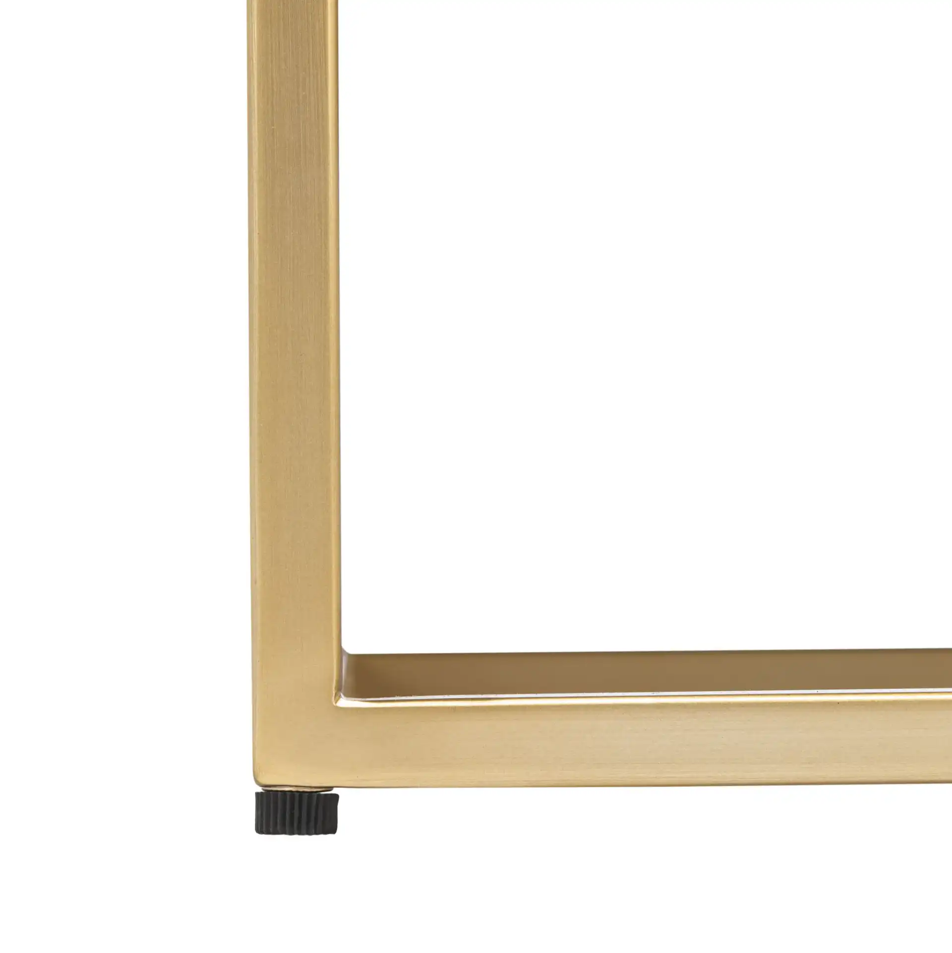 Adelyn Two-Drawer Nightstand in Charcoal / Gold, detail view