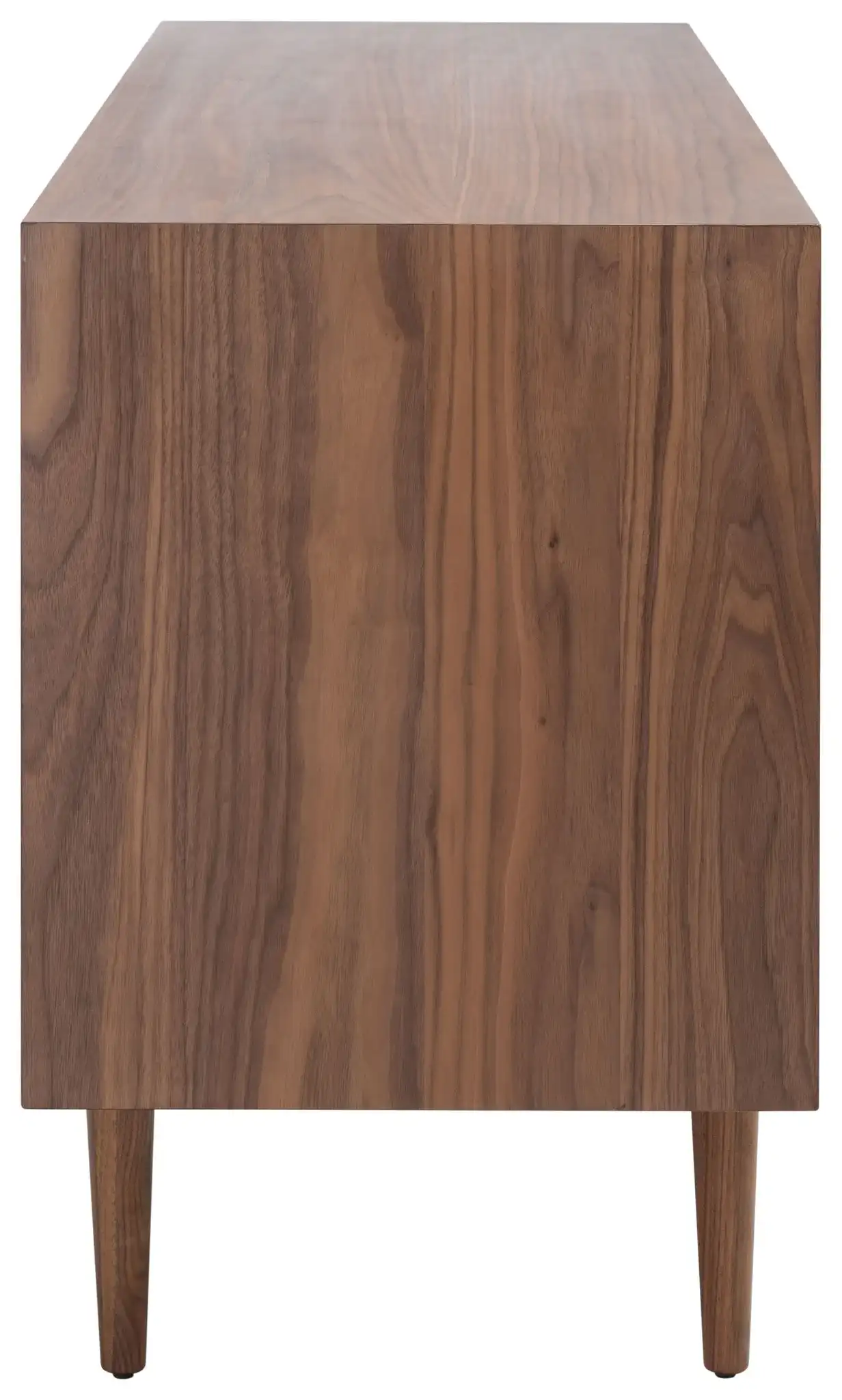 Ever Six-Drawer Dresser in Walnut, detail view