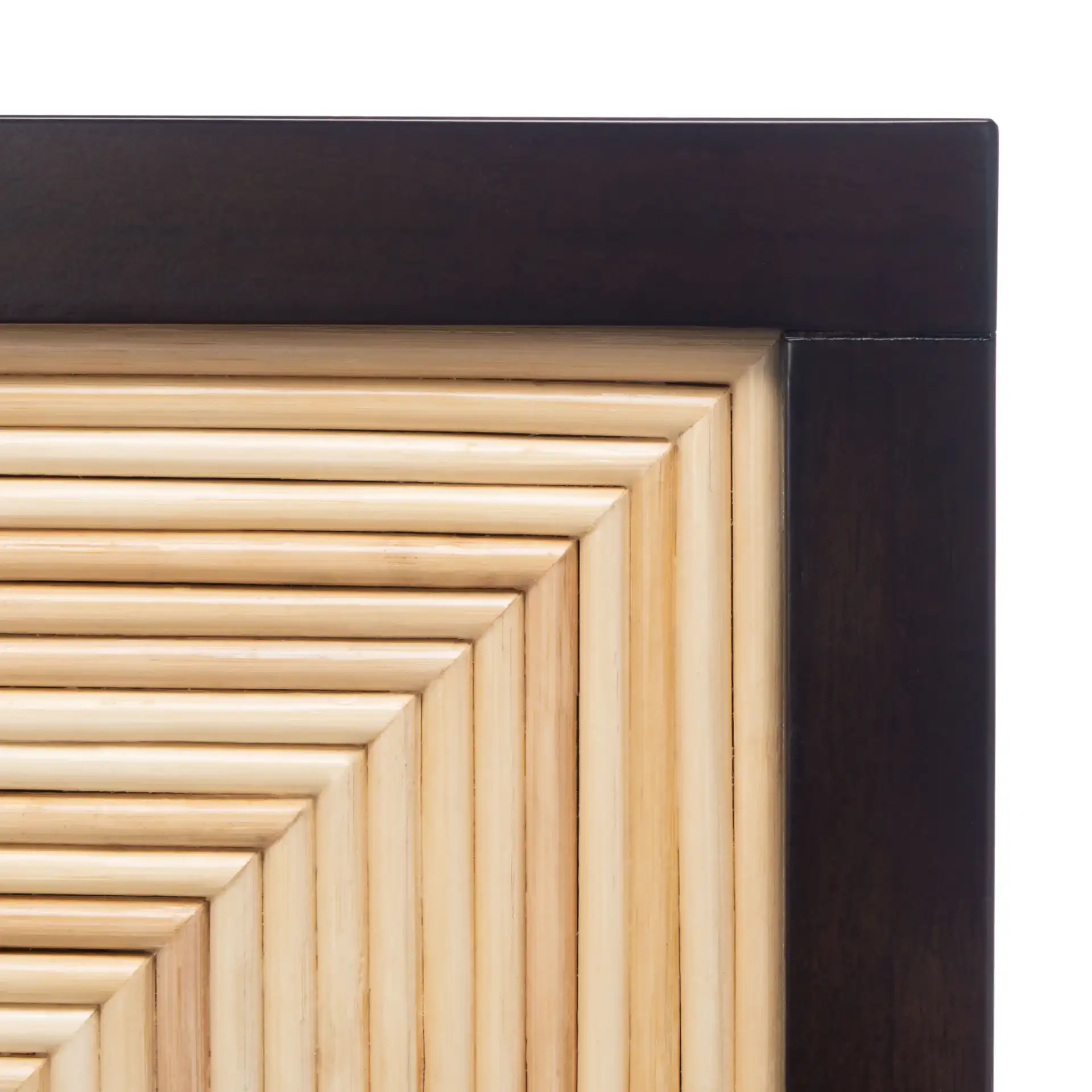 Stassie Cane Bed in Natural / Black in a styled room